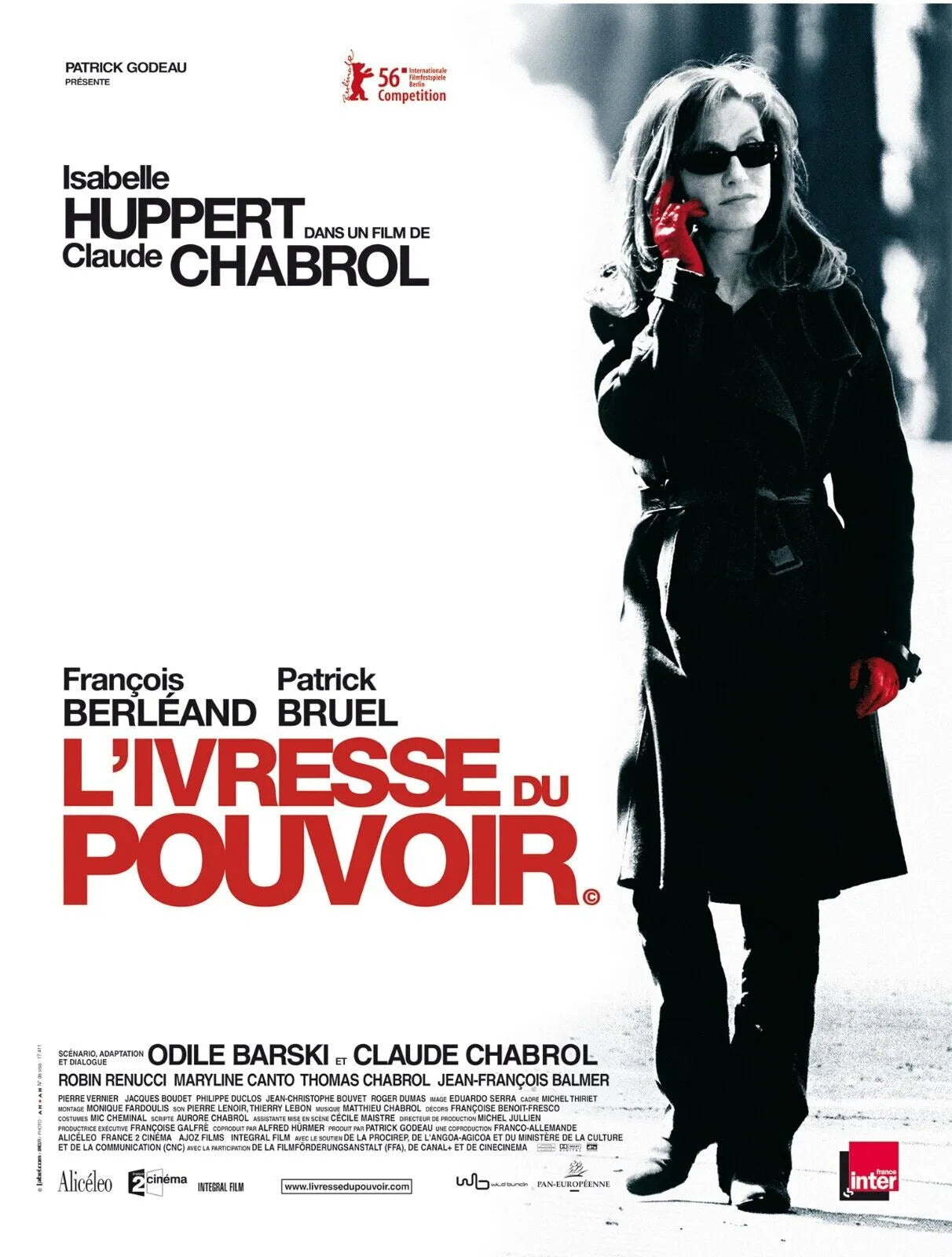 L'IVRESSE DU POUVOIR, ISABELLE HUPPERT, MOVIE POSTER HQ