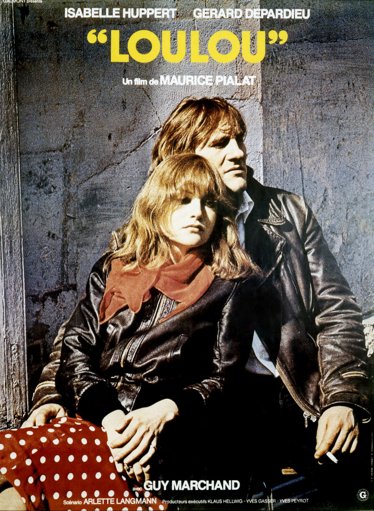 LOULOU (1980) | ISABELLE HUPPERT – GÉRARD DEPARDIEU | POSTER CINÉMA VINTAGE | POSTER HUB STUDIO RÉTRO | HQ