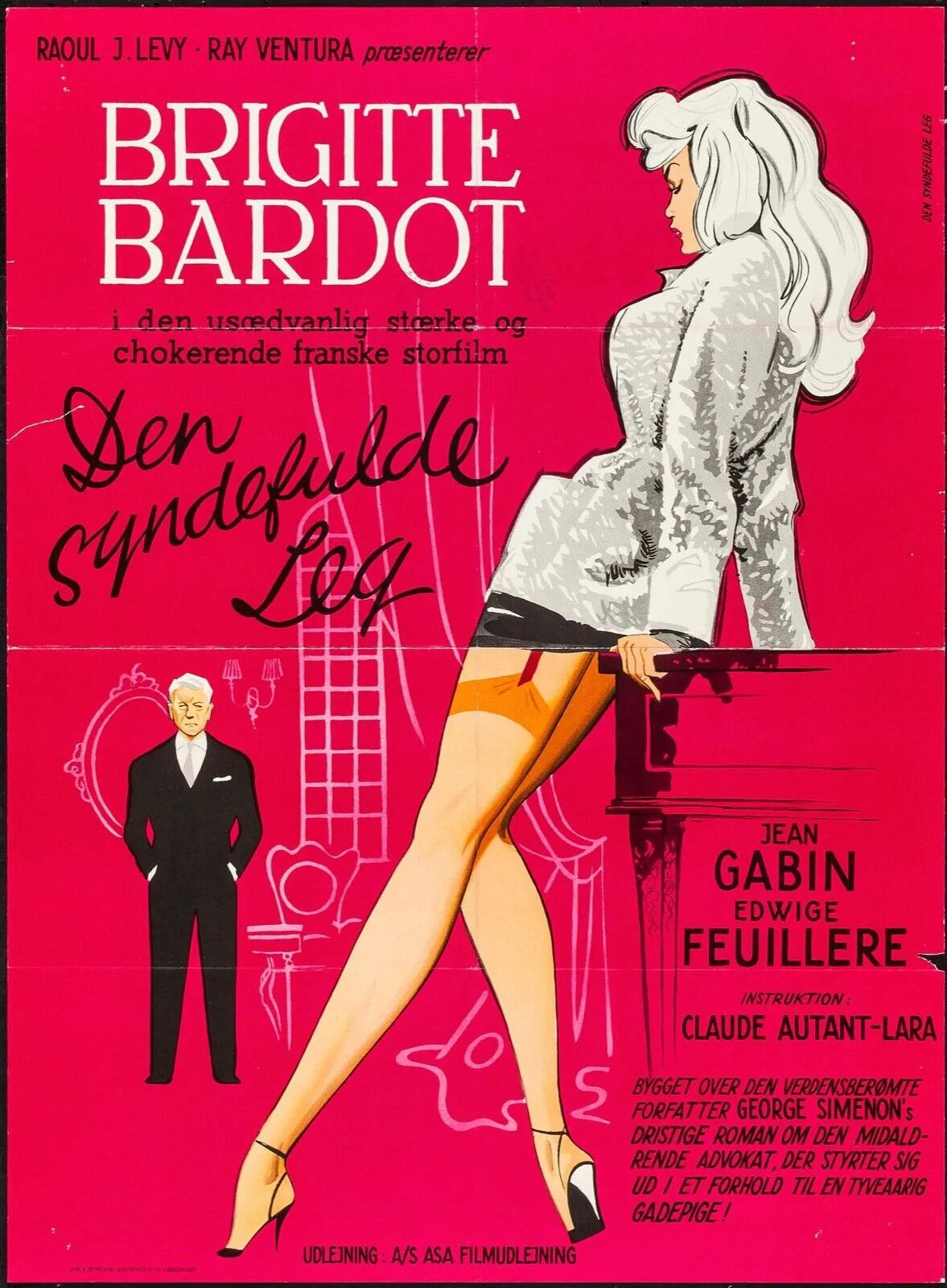 LOVE IS MY PROFESSION, BRIGITTE BARDOT, 1958, Repro Affiche Cinema Vintage, HQ