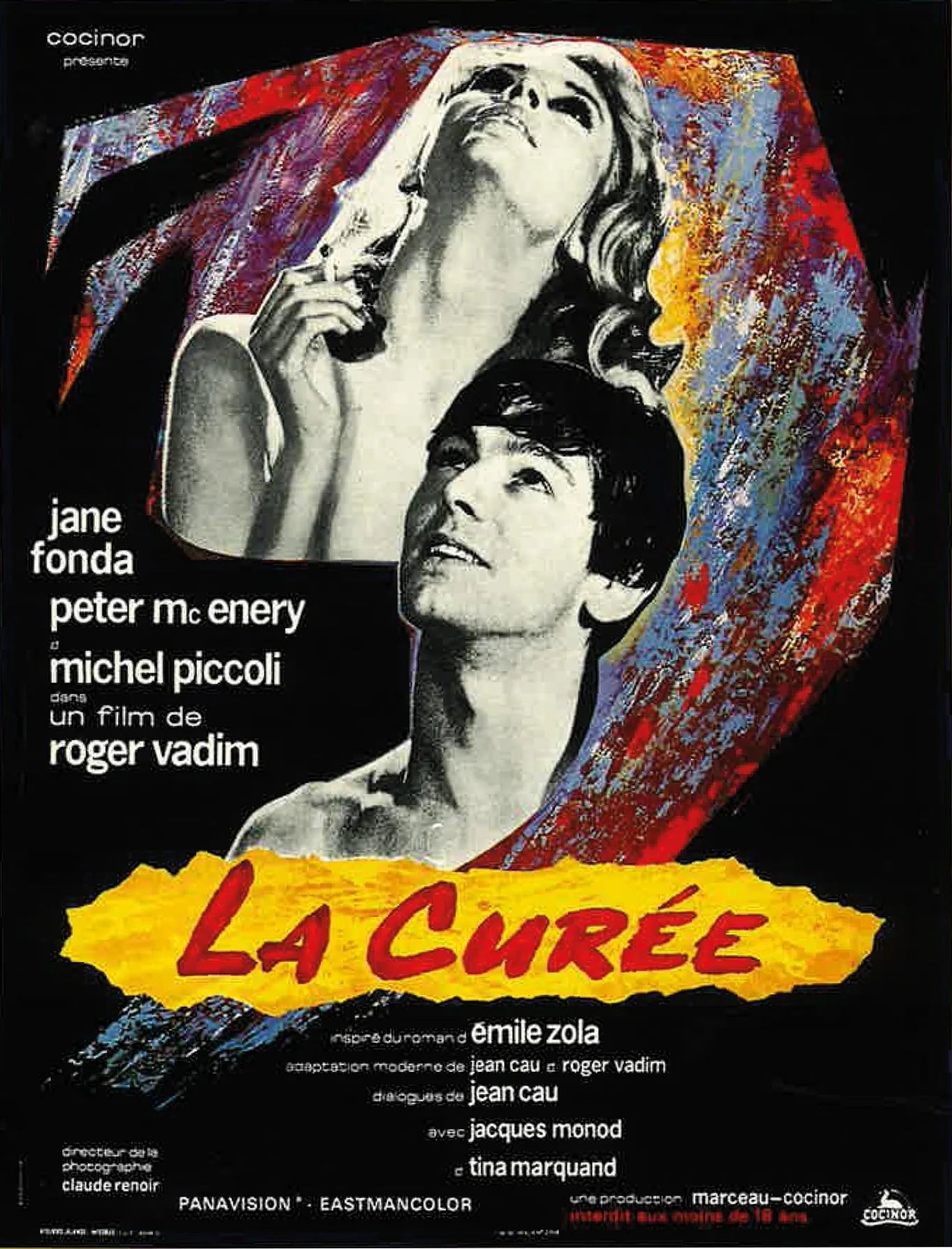 La Curée, Roger Vadim , 1966, Affiche Vintage Cinéma Rétro