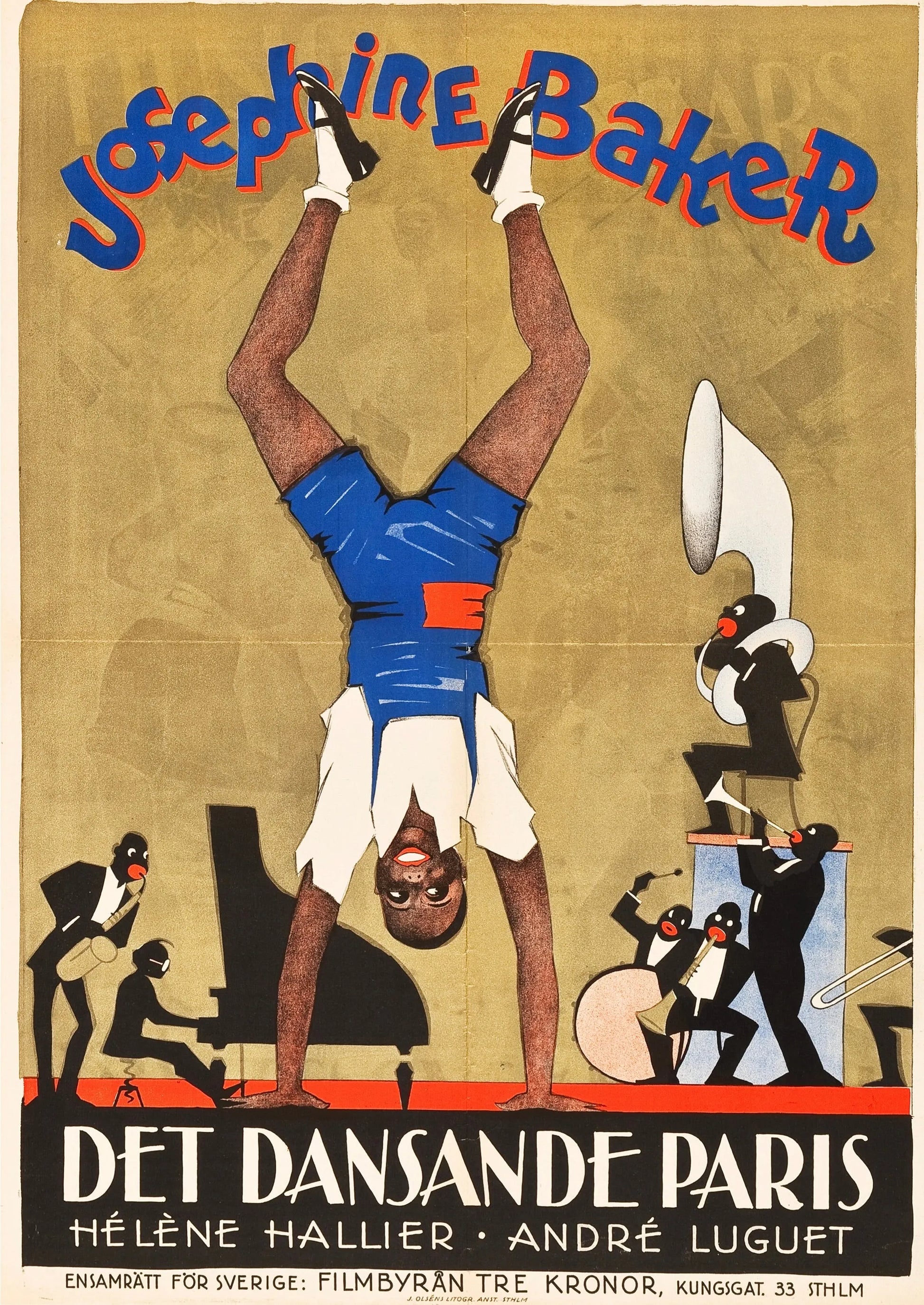 CARTEL MUSICAL DE JOSEPHINE BAKER HQ