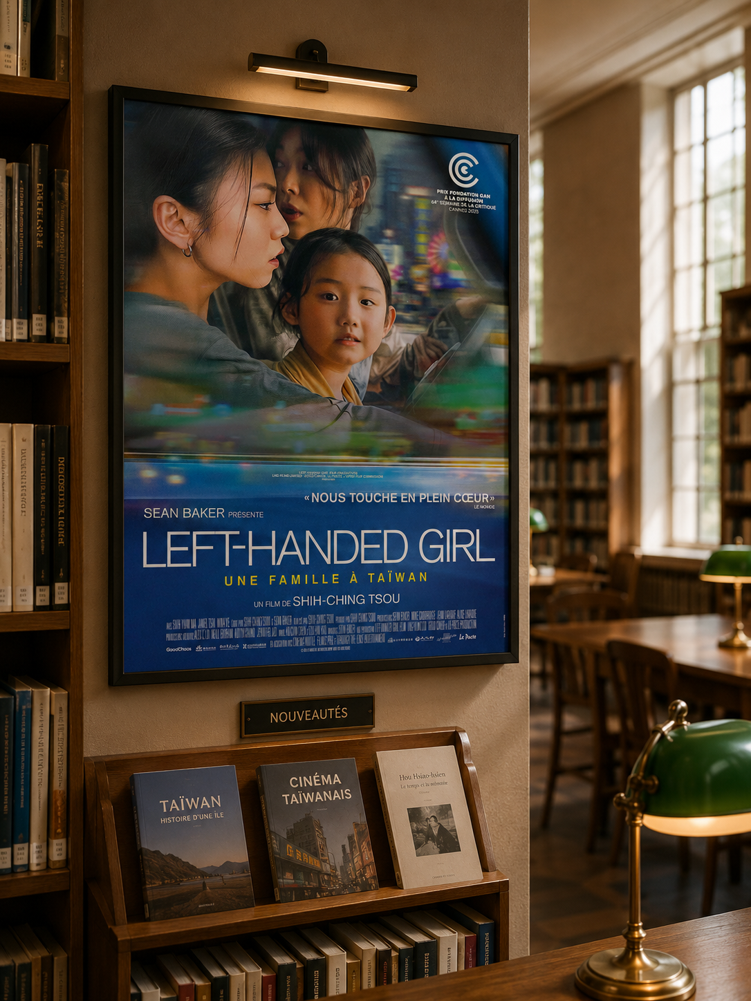 LEFT-HANDED GIRL – UNE FAMILLE À TAÏWAN – FILM DE SHIH-CHING TSOU (2025) – SHIH-YUAN MA – JANEL TSAI – REPRODUCTION – POSTER HUB STUDIO – HQ