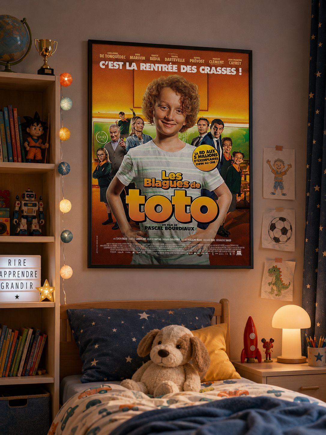 LES BLAGUES DE TOTO – FILM DE PASCAL BOURDIAUX (2020) – GAVRIL DARTEVELLE – GUILLAUME DE TONQUÉDEC – REPRODUCTION – POSTER HUB STUDIO – HQ