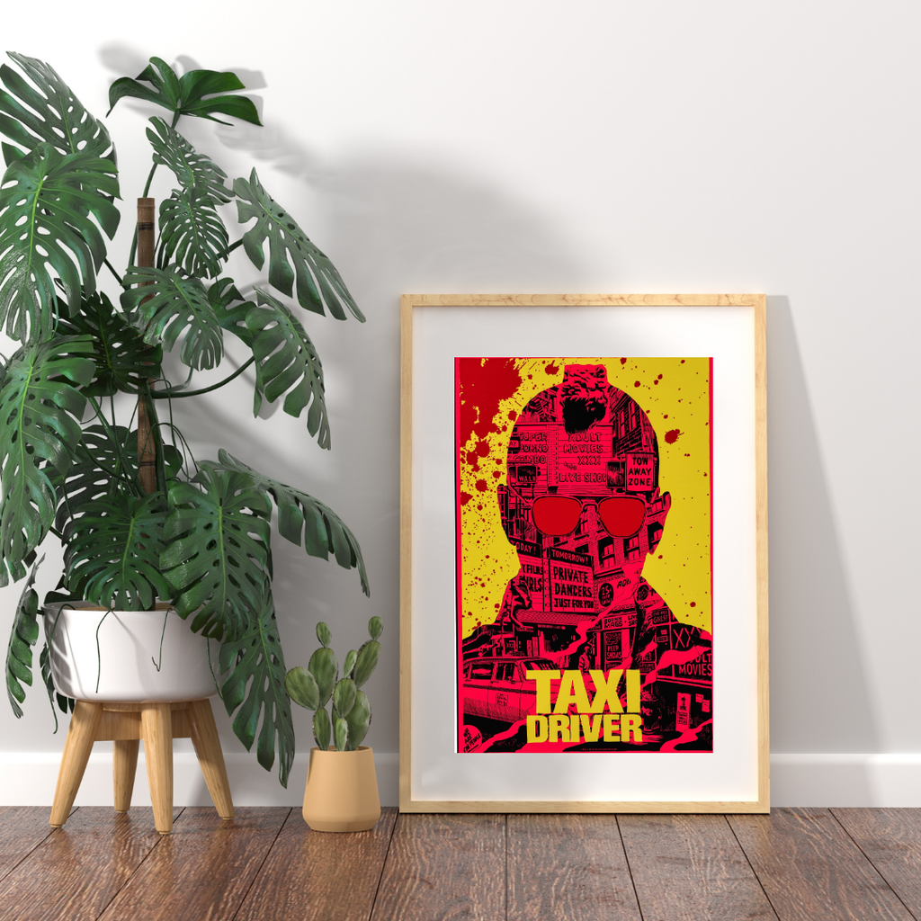 TAXI DRIVER – AFFICHE VINTAGE CINÉMA RÉTRO, 1976, ROBERT DE NIRO