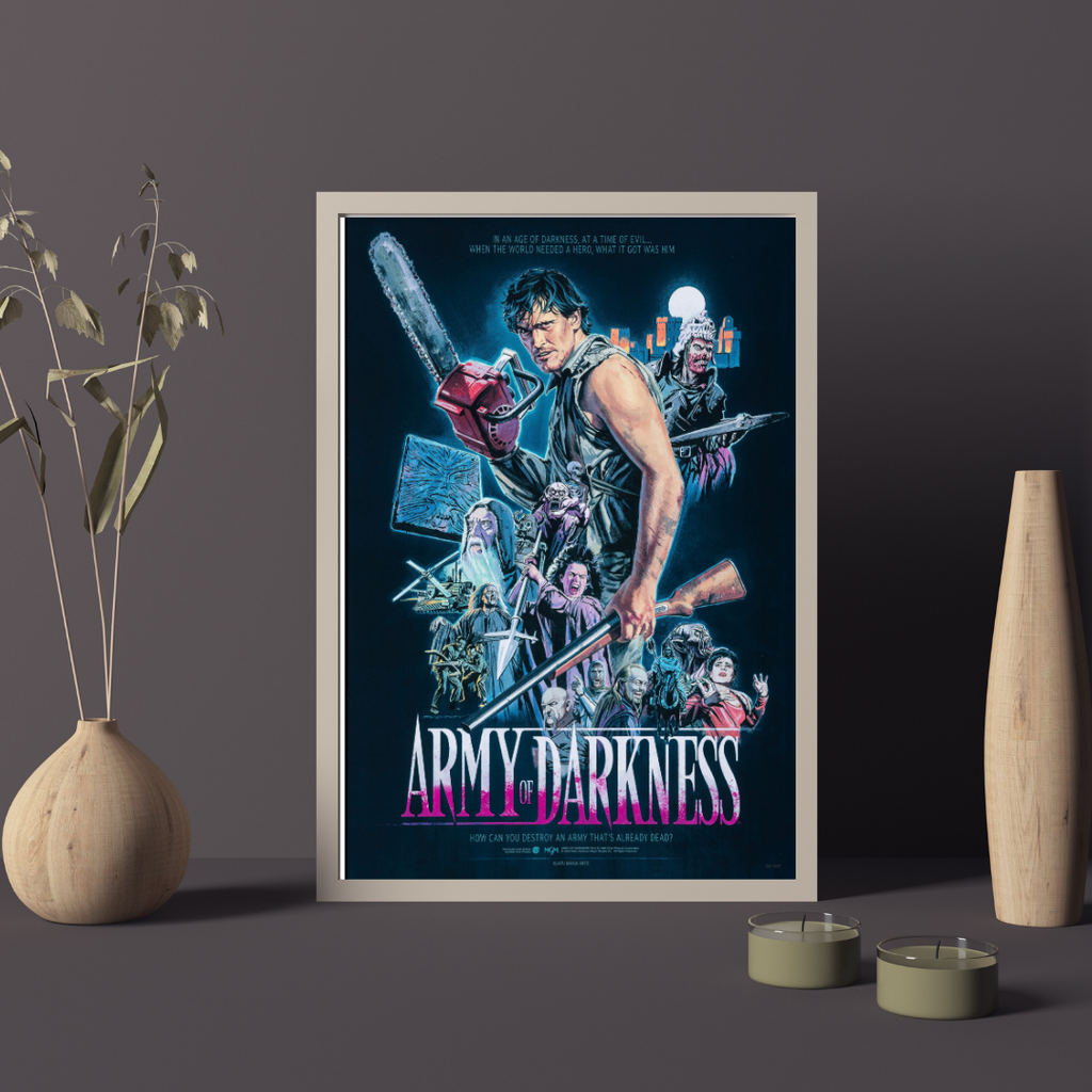 ARMY OF DARKNESS, SAM RAIMI, 1992, AFFICHE VINTAGE MOVIE POSTER, HQ