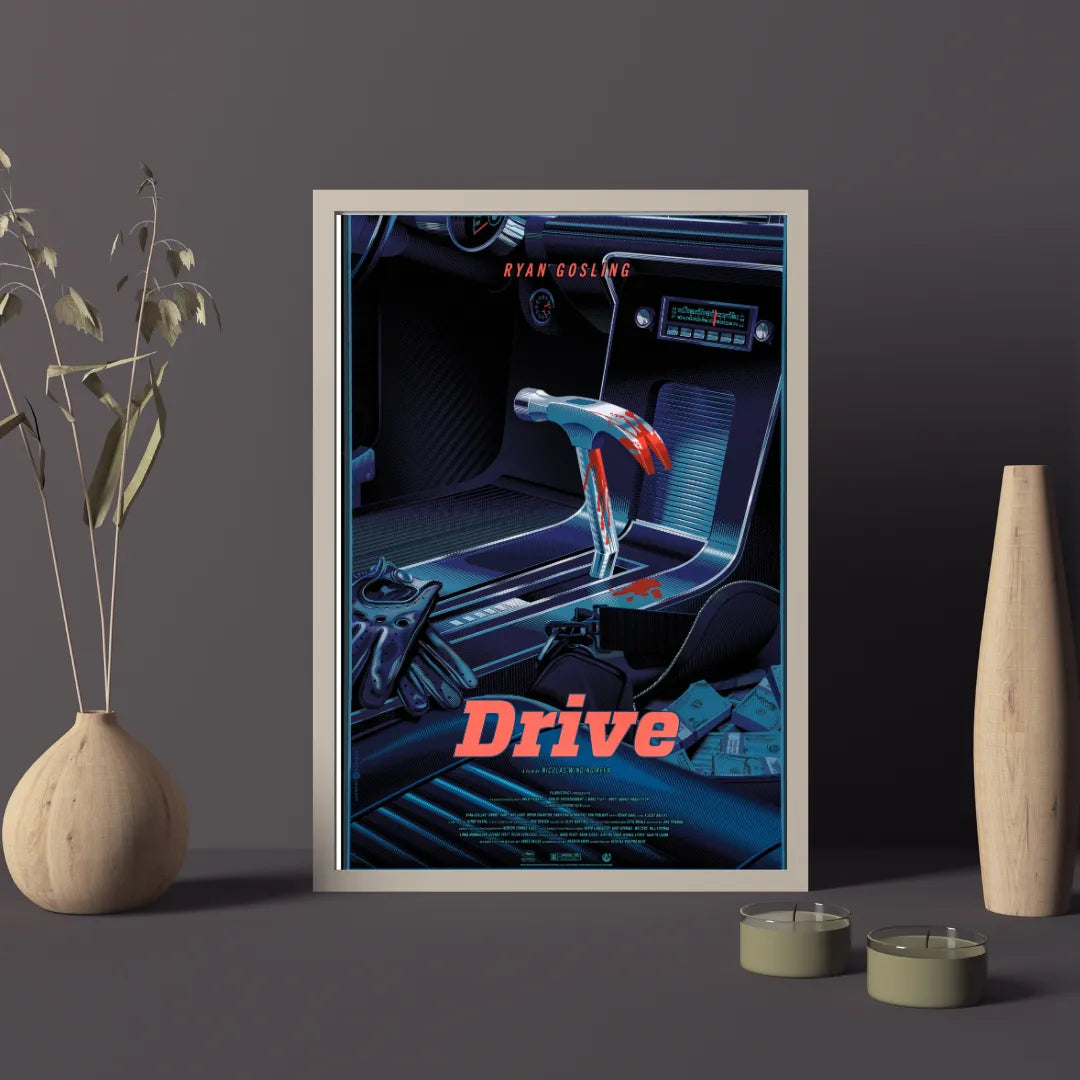 DRIVE – AFFICHE VINTAGE CINÉMA RÉTRO, 2011, RYAN GOSLING