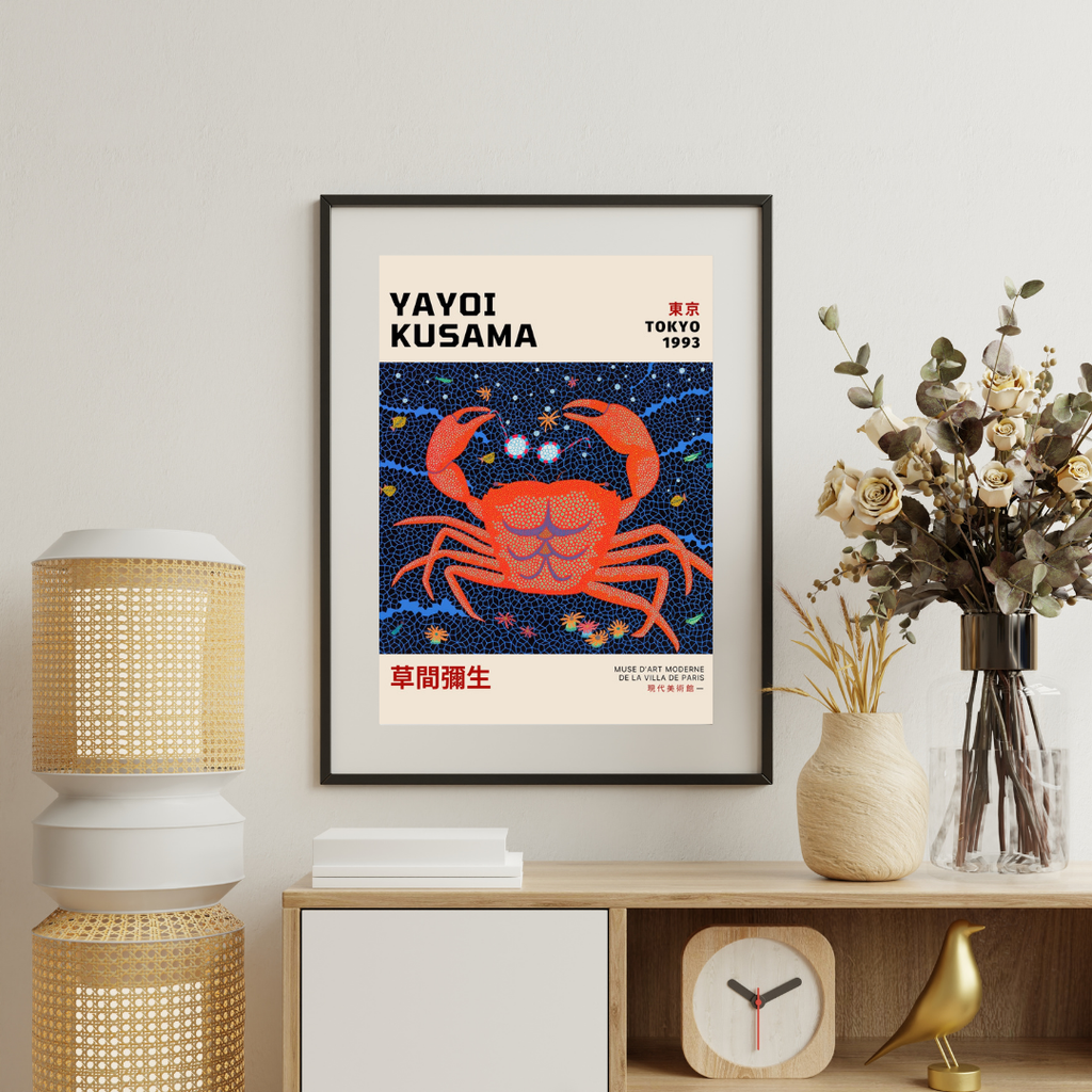 YAYOI KUSAMA TOKYO 1993 – ART CONTEMPORAIN CRABE POP COLORÉ