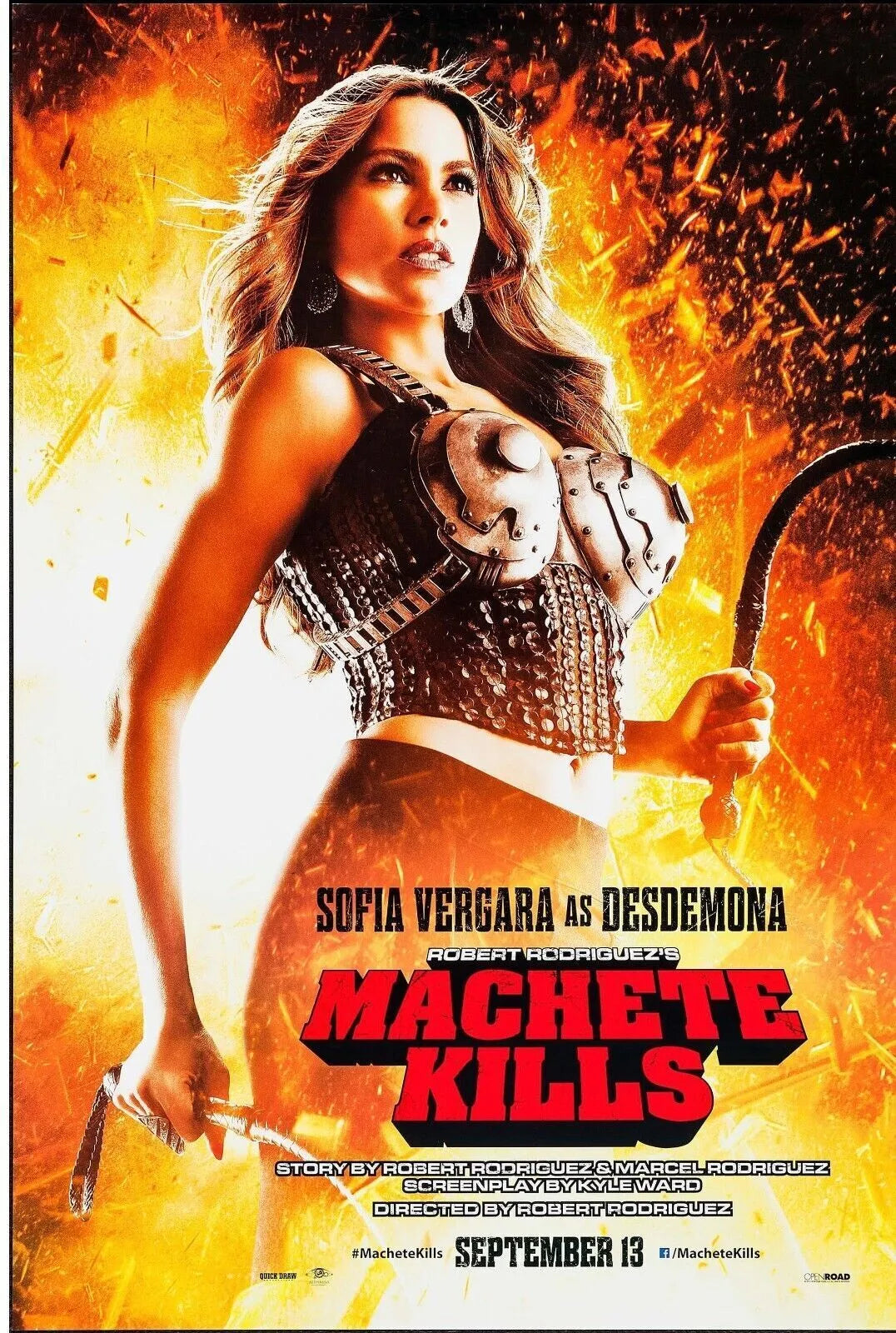 MACHETE KILLS, DANNY TREJO, 2013, Repro affiche cinéma VINTAGE, HQ
