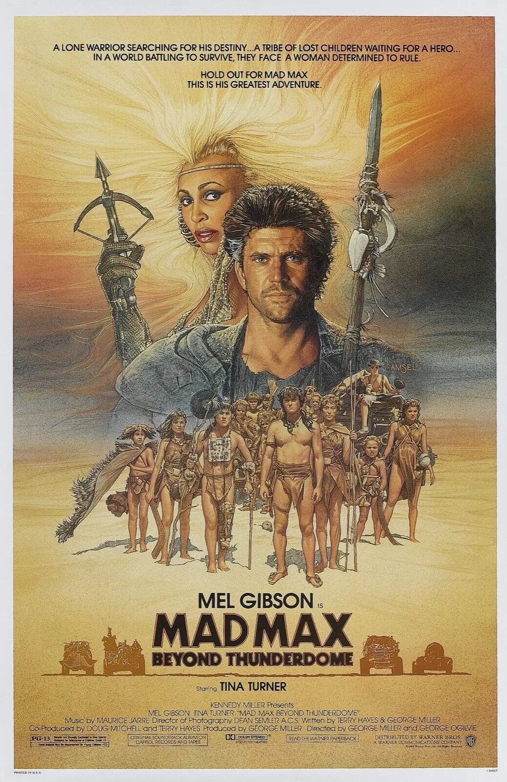 MAD MAX, MEL GIBSON, 1979, REPRO AFFICHE CINEMA VINTAGE, HQ