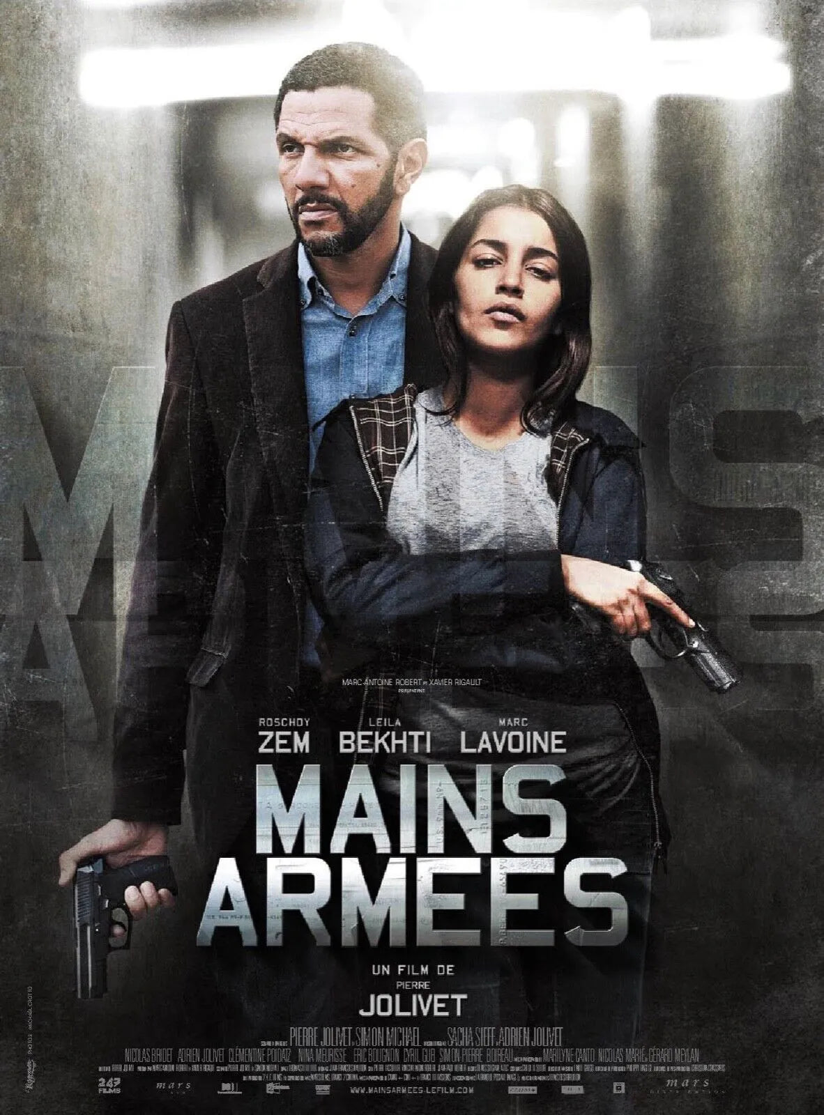 MAINS ARMÉES, ROSCHDY ZEM, REPRO AFFICHE CINEMA VINTAGE, HQ