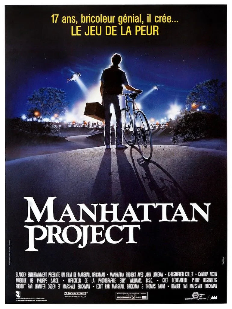 MANHATTAN PROJECT, JOHN LITHGOW, 1986, Repro affiche cinéma, VINTAGE, HQ