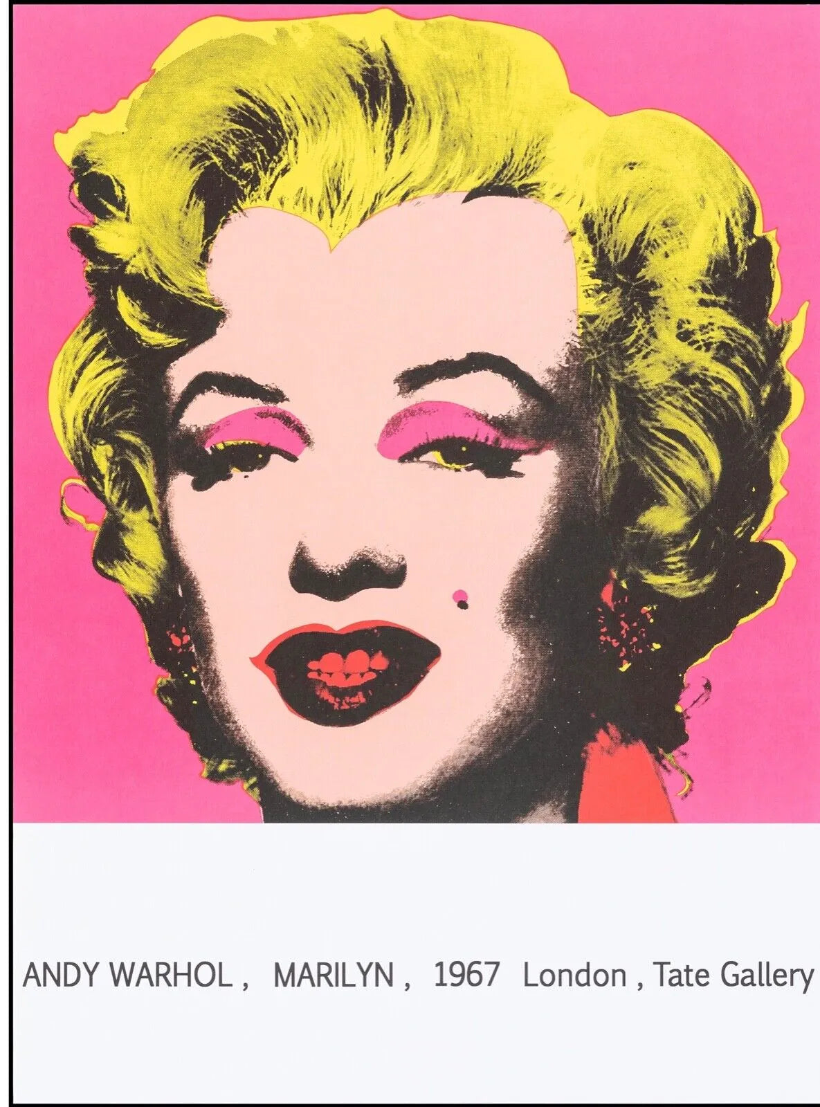 MARILYN MONROE, ANDY WARHOL, 1967, Repro affiche cinéma VINTAGE HQ