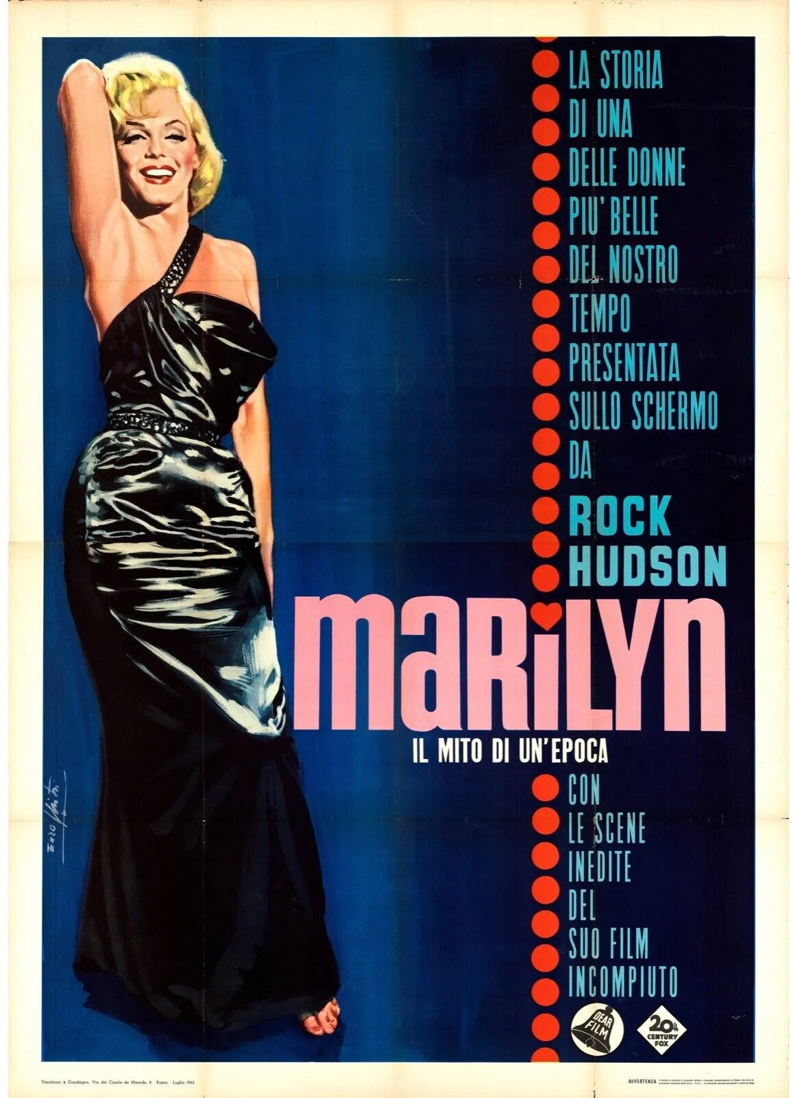 MARYLIN MONROE, Repro affiche cinéma VINTAGE, HQ
