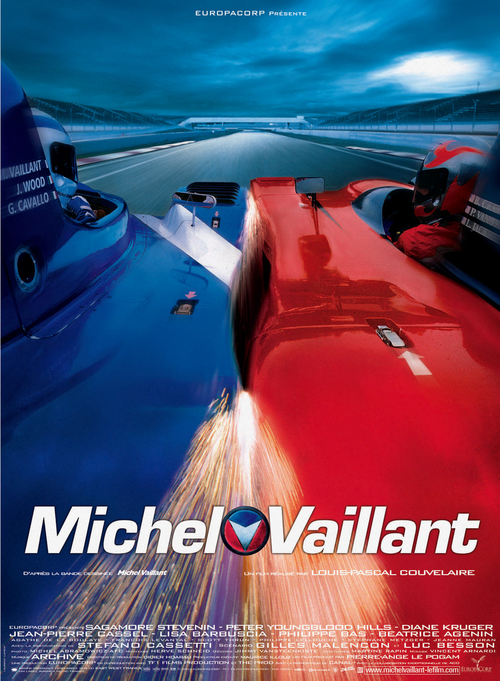 MICHEL VAILLANT (2003) | SAGAMORE STEVENIN – DIANE KRUGER | VINTAGE MOVIE POSTER | POSTER HUB STUDIO RETRO | HQ