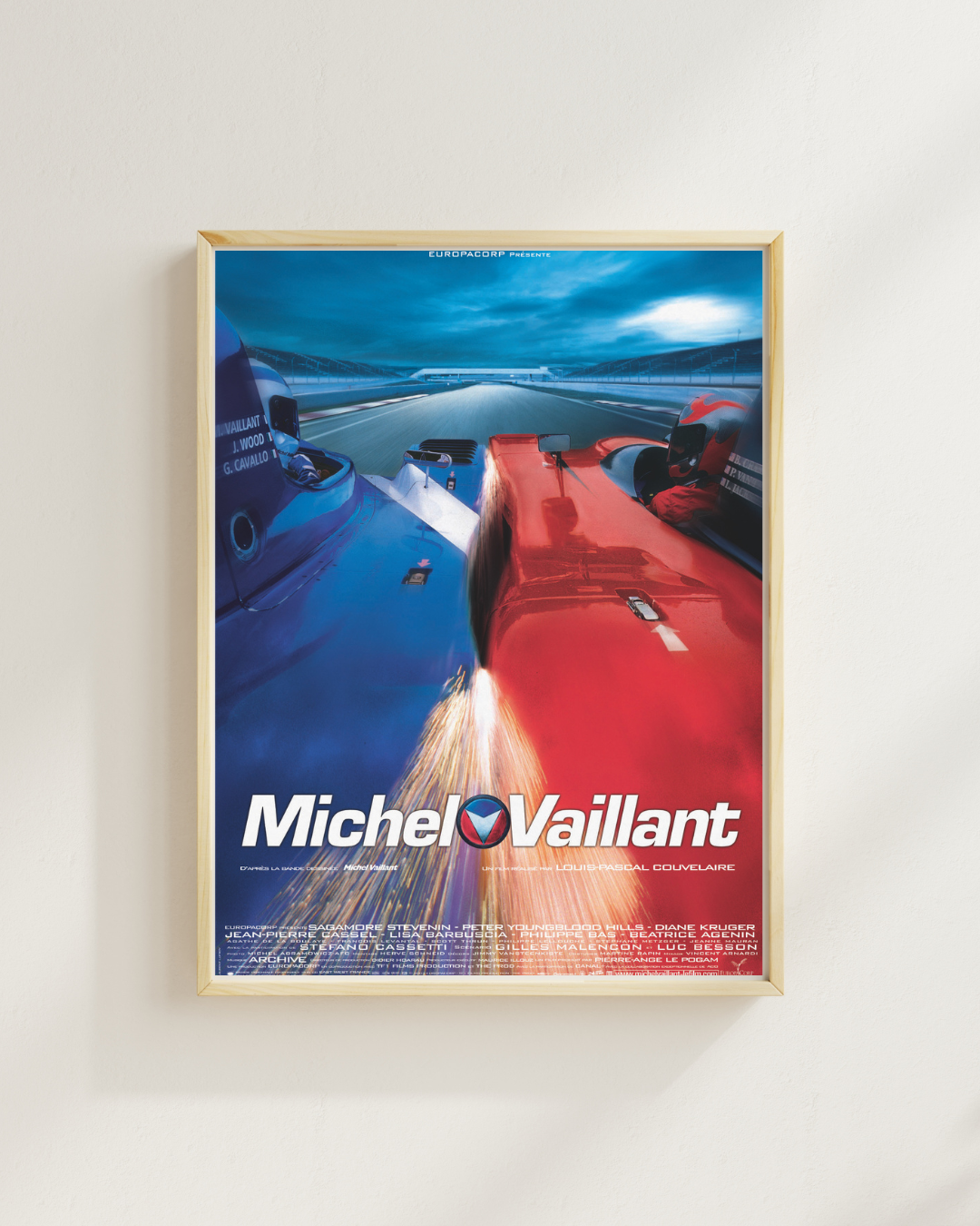 MICHEL VAILLANT (2003) | SAGAMORE STEVENIN – DIANE KRUGER | VINTAGE MOVIE POSTER | POSTER HUB STUDIO RETRO | HQ