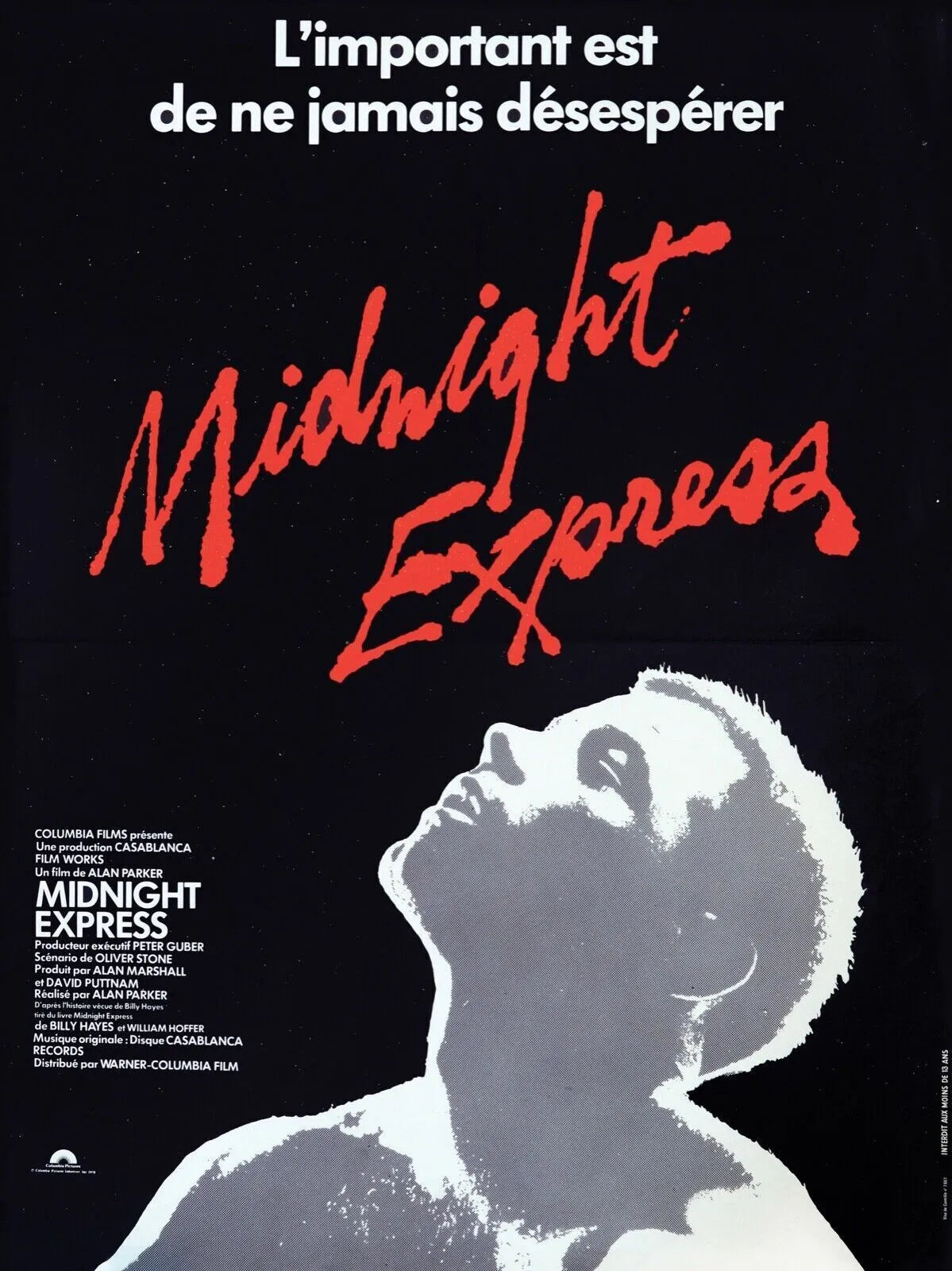 MIDNIGHT EXPRESS, BRAD DAVIS, 1978, Repro Affiche Cinema VINTAGE, HQ