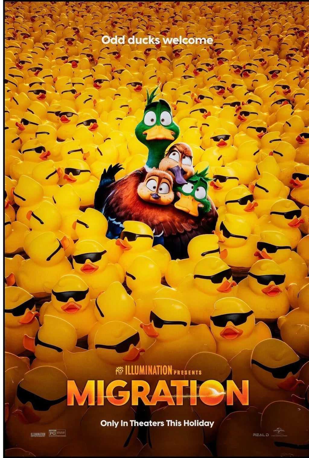 MIGRATION, KUMAIL NANJIANI, 2023, Repro affiche cinéma VINTAGE, HQ