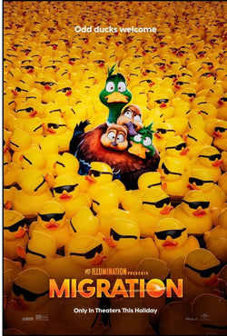 MIGRATION, KUMAIL NANJIANI, 2023, Repro affiche cinéma VINTAGE, HQ