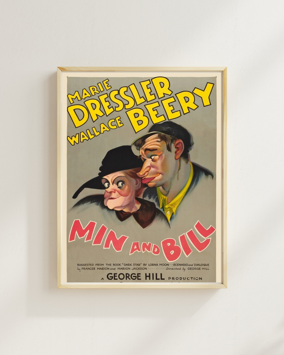 MIN AND BILL, WALLACE BEERY, 1930, REPRO AFFICHE CINEMA VINTAGE, HQ