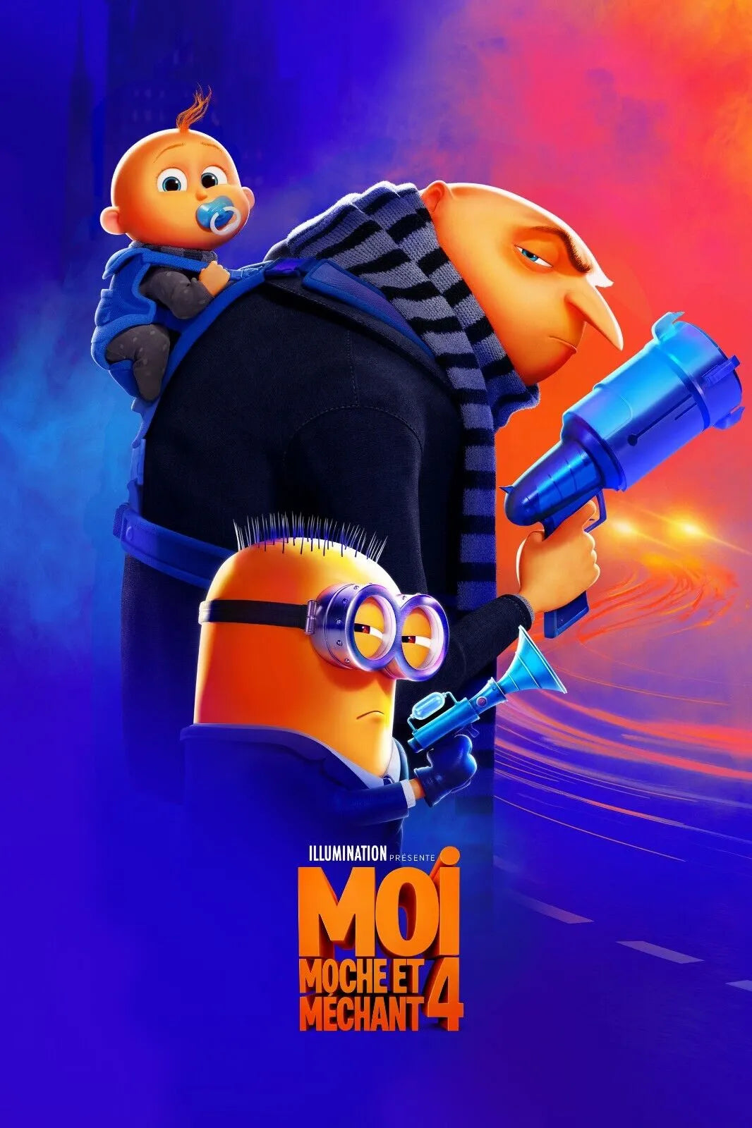 MOI, MOCHE ET MÉCHANT 4 – CHRIS RENAUD, 2024, Repro affiche de cinema, VINTAGE HQ