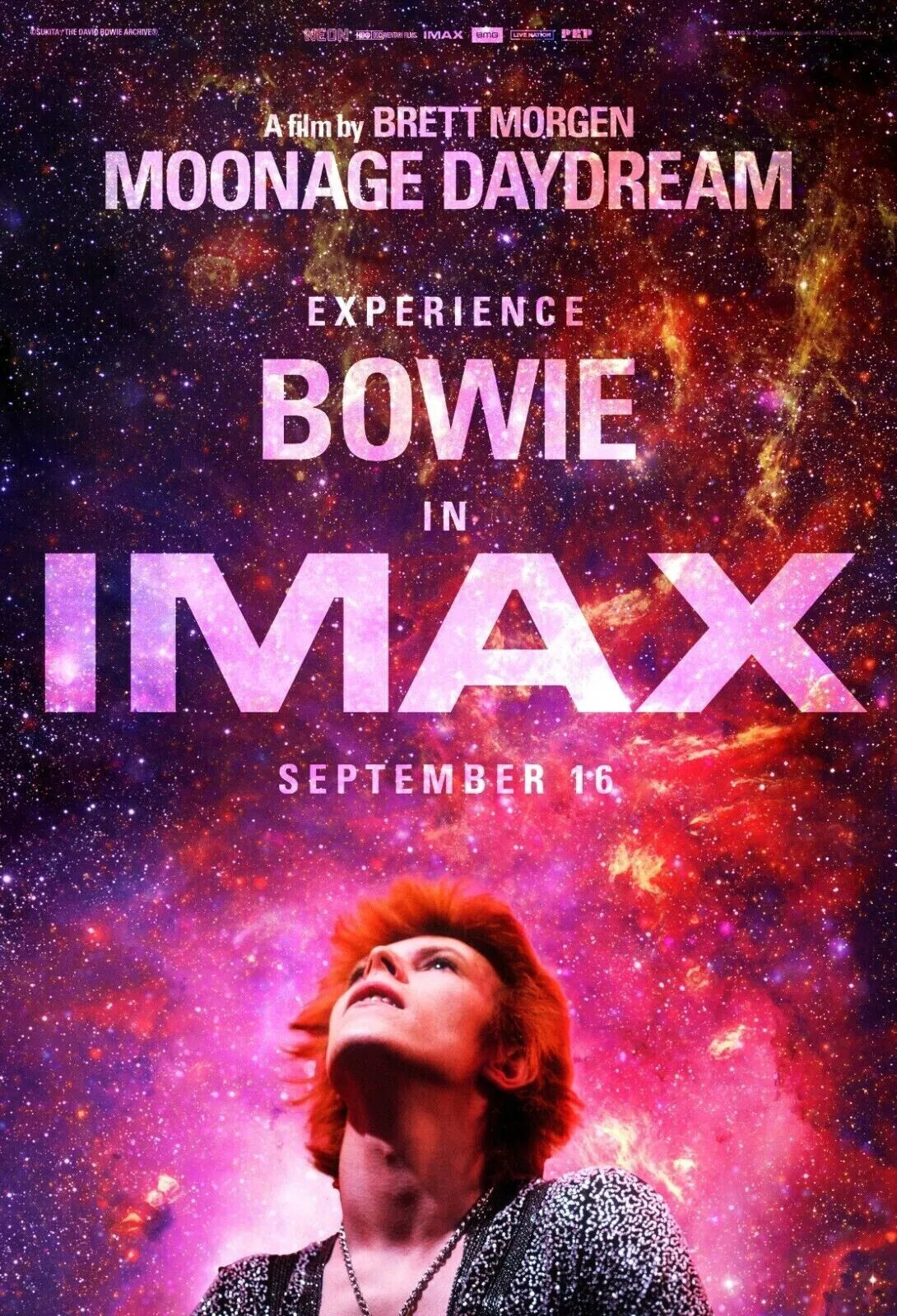 MOONAGE DAYDREAM, DAVID BOWIE, 2002, REPRO AFFICHE DE MUSQIUE VINTAGE, HQ