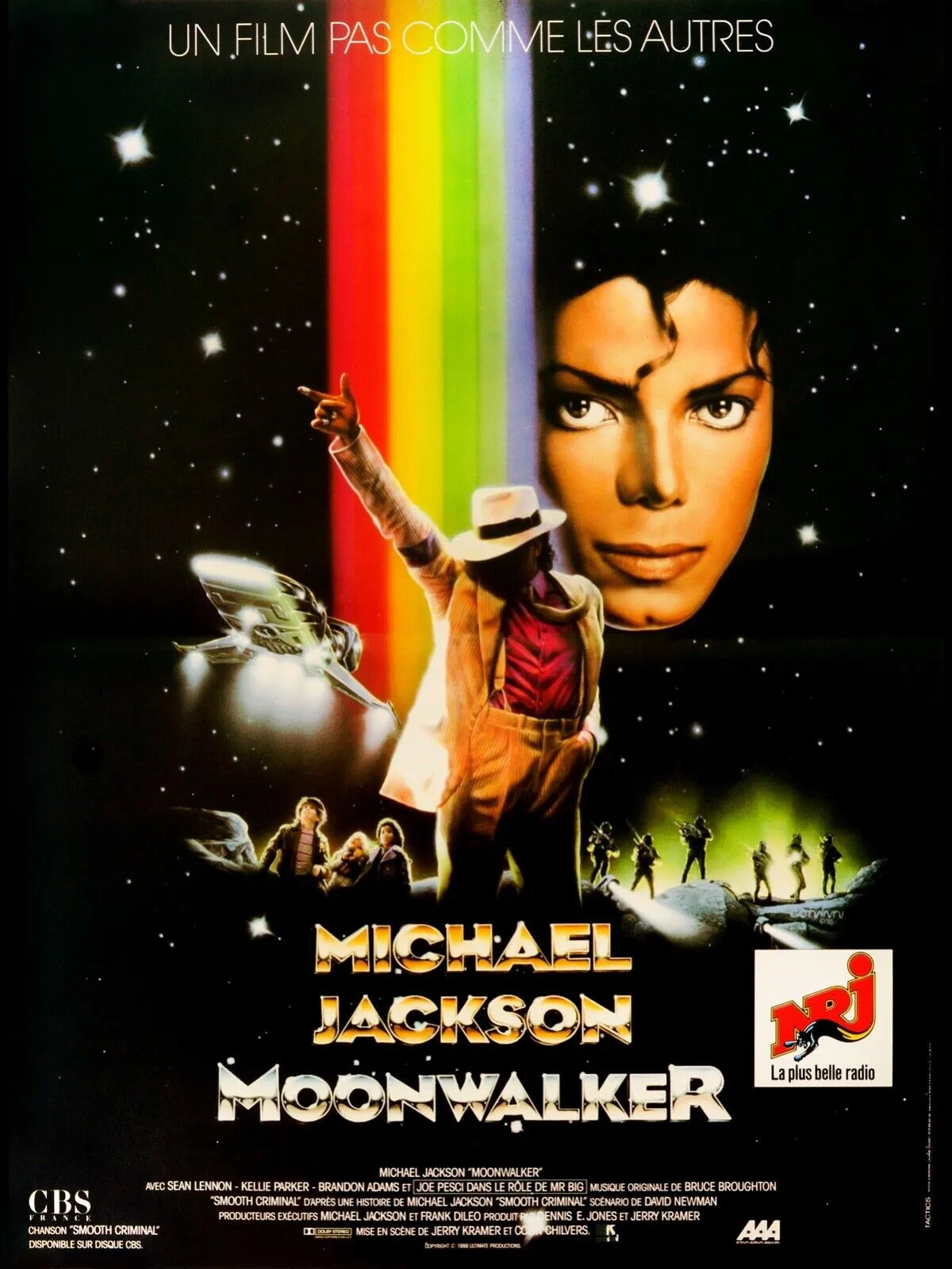 MOONWALKER, MICHAEL JACKSON, 1988, REPRO AFFICHE CINEMA VINTAGE, HQ