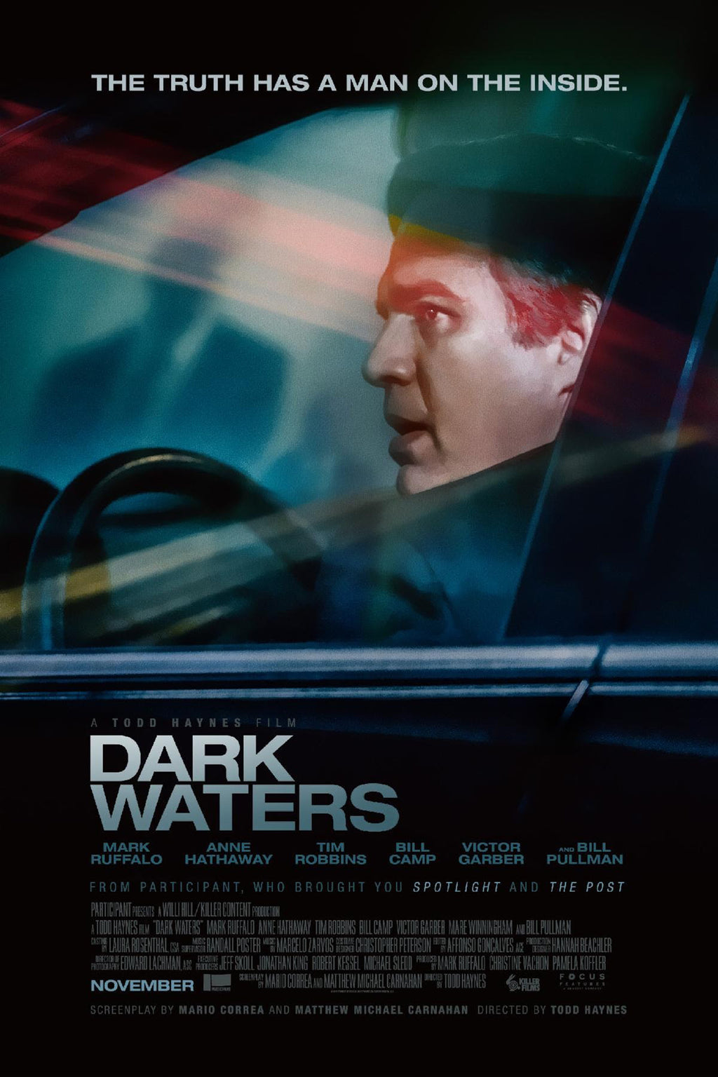 DARK WATERS – A TODD HAYNES FILM (2019) – MARK RUFFALO – ANNE HATHAWAY – CINEMA DRAMA POSTER – REPRODUCTION – POSTER HUB STUDIO – HQ