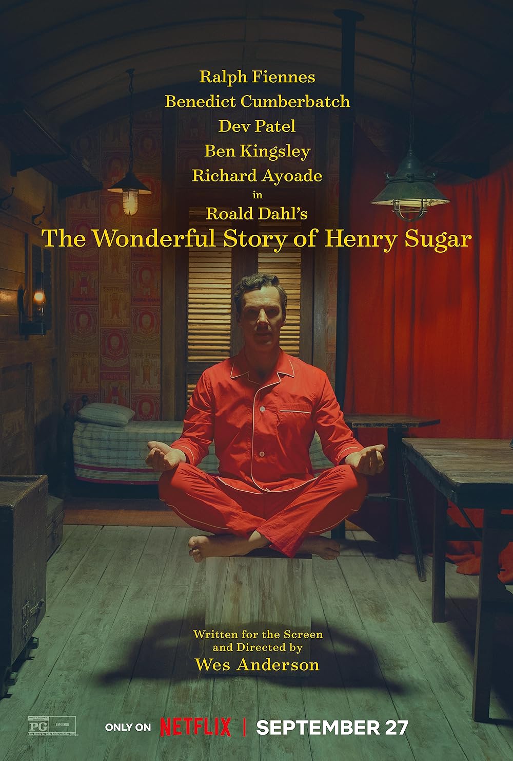 Affiche Isle of Dogs au style graphique unique mêlant symétrie emblématique de Wes Anderson et esthétique japonaise minimaliste. Cette composition originale met en scène des personnages en stop-motion dans un univers rétro et artistique. Idéale pour une décoration murale moderne, cinéphile et design.