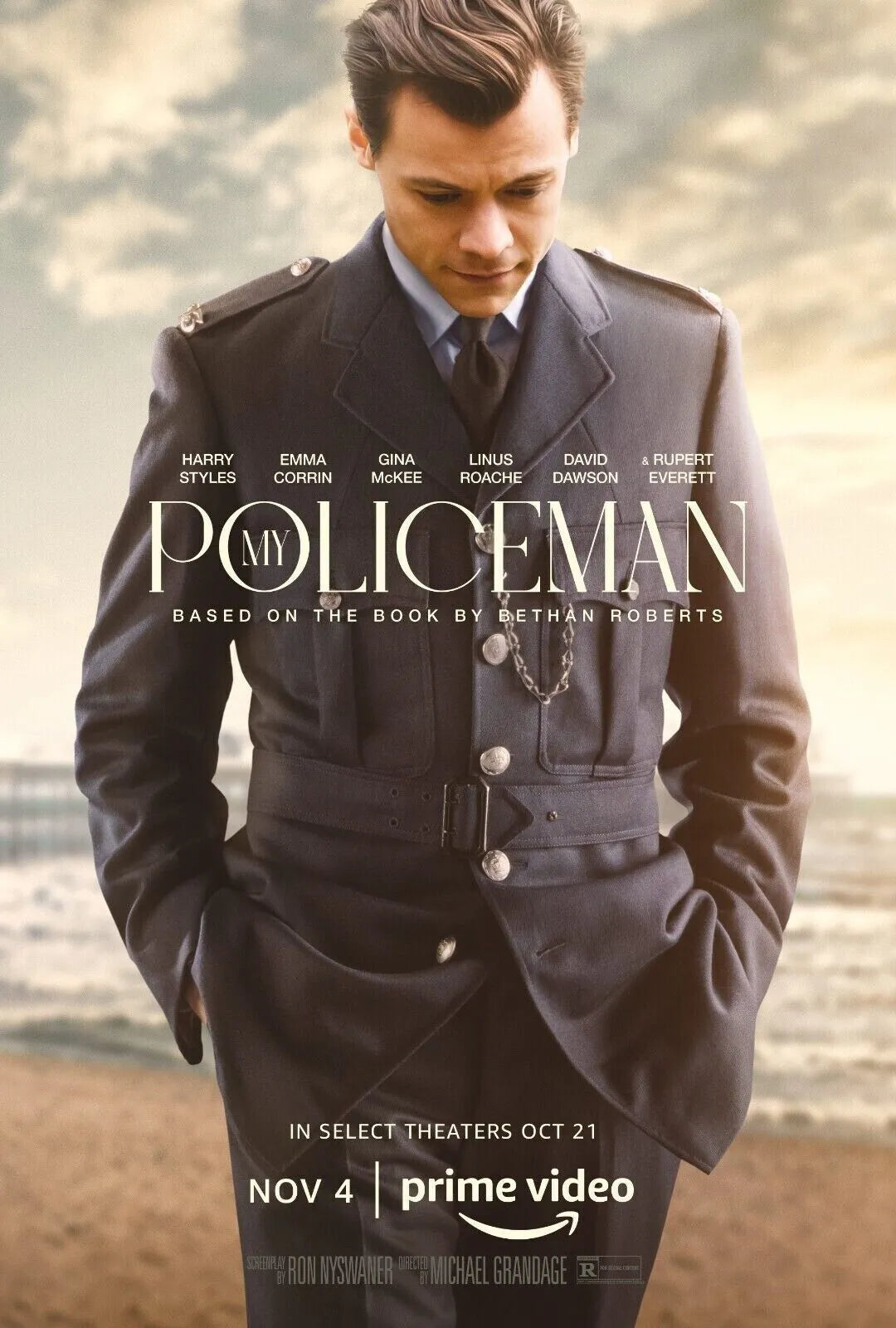 MI POLICÍA, HARRY STYLES, PÓSTER DE CINE VINTAGE (50X70), HQ