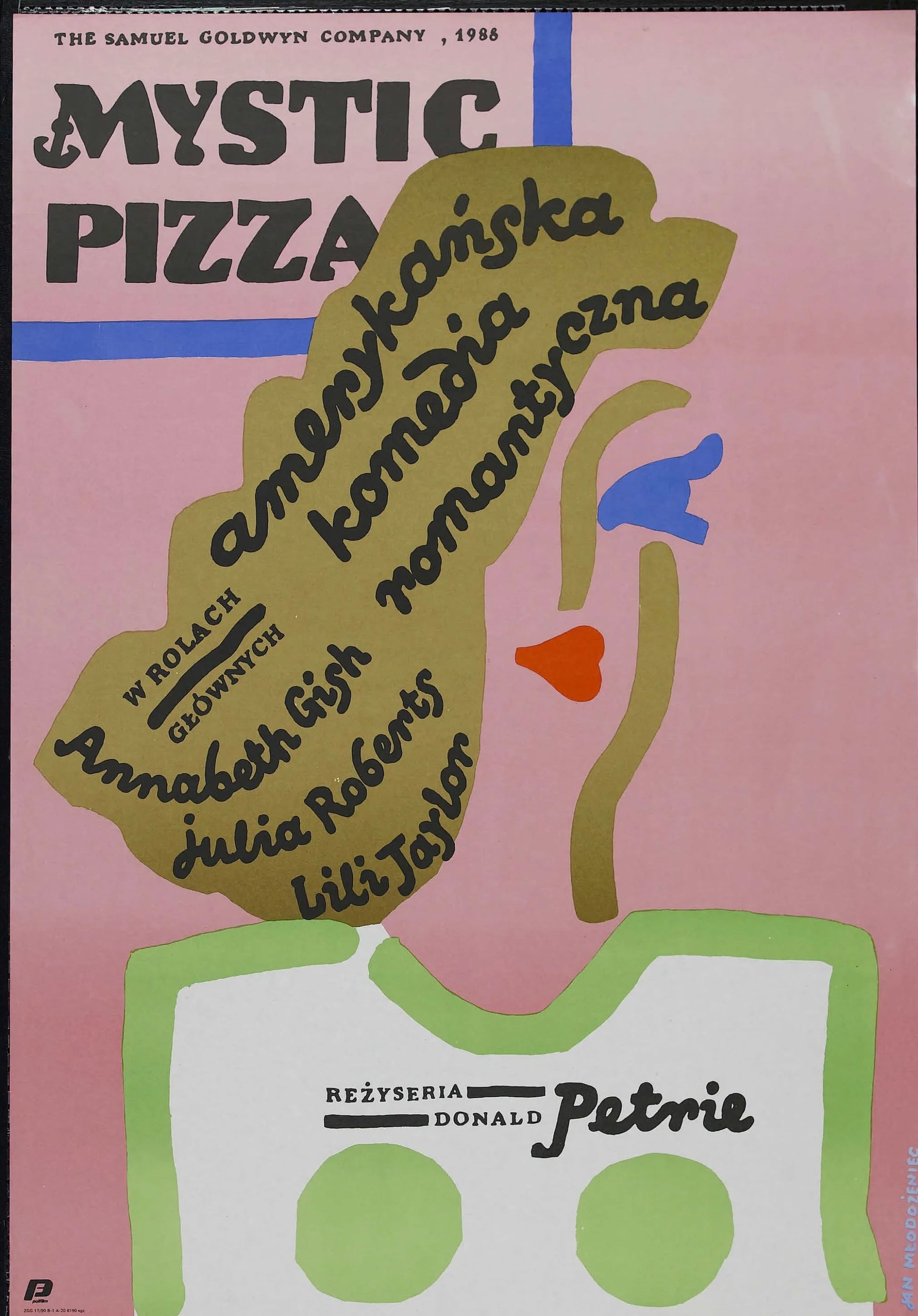 MYSTIC PIZZA, JULIA ROBERTS, 1988, REPRO MOVIE POSTER, VINTAGE, HQ