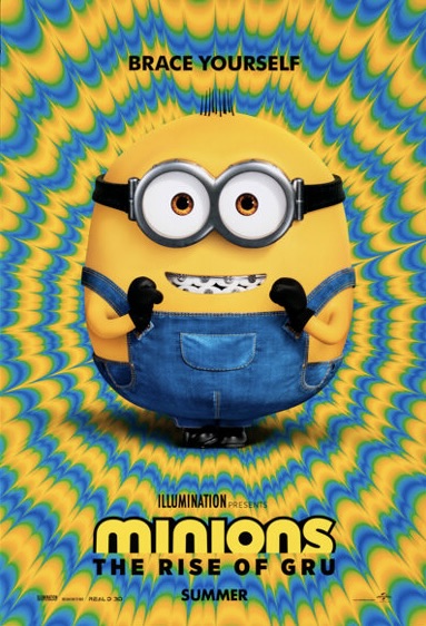 Affiche du film Minions: The Rise of Gru (2022). Film d’animation culte avec les Minions – Reproduction HQ.