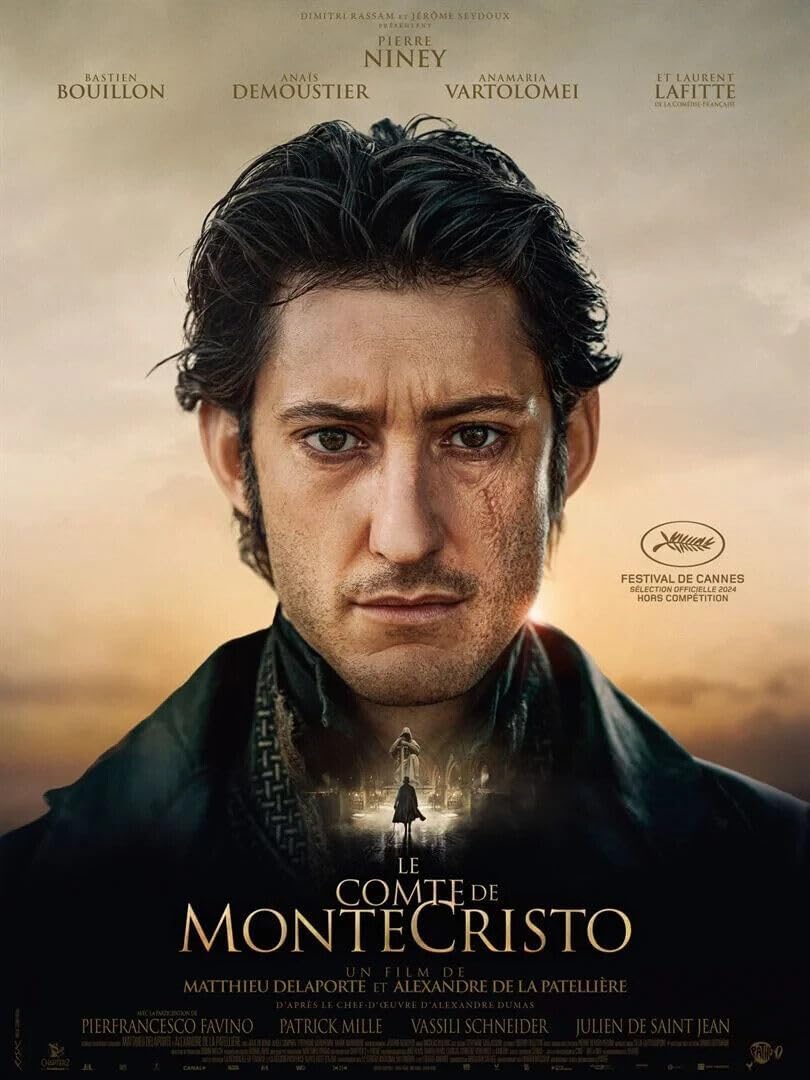 Affiche du film Le Comte de Monte-Cristo (2024) avec Pierre Niney. Adaptation du roman culte. Reproduction haute qualité – Poster Hub.