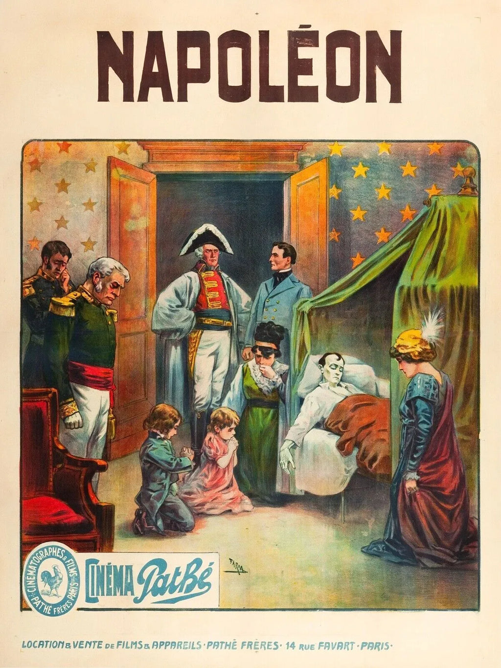 NAPOLÉON, ABEL GANCE, 1927, PATHÉ, REPRO AFFICHE CINEMA VINTAGE HQ