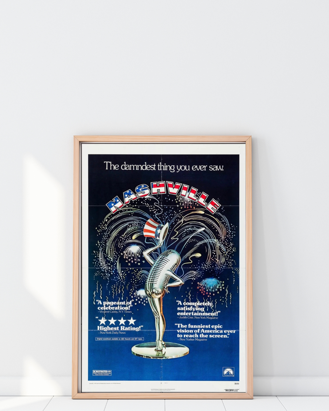 NASHVILLE, ROBERT ALTMAN, 1975, Cinema poster reproduction, VINTAGE, HQ