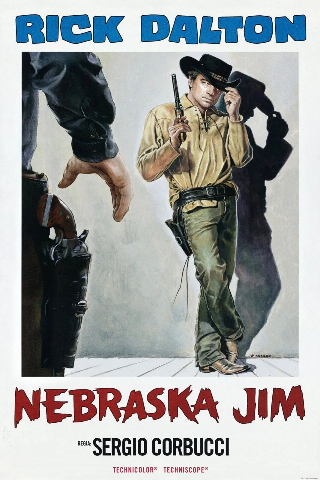 NEBRASKA JIM RICK DALTON, 1965, REPRO AFFICHE CINEMA VINTAGE HQ