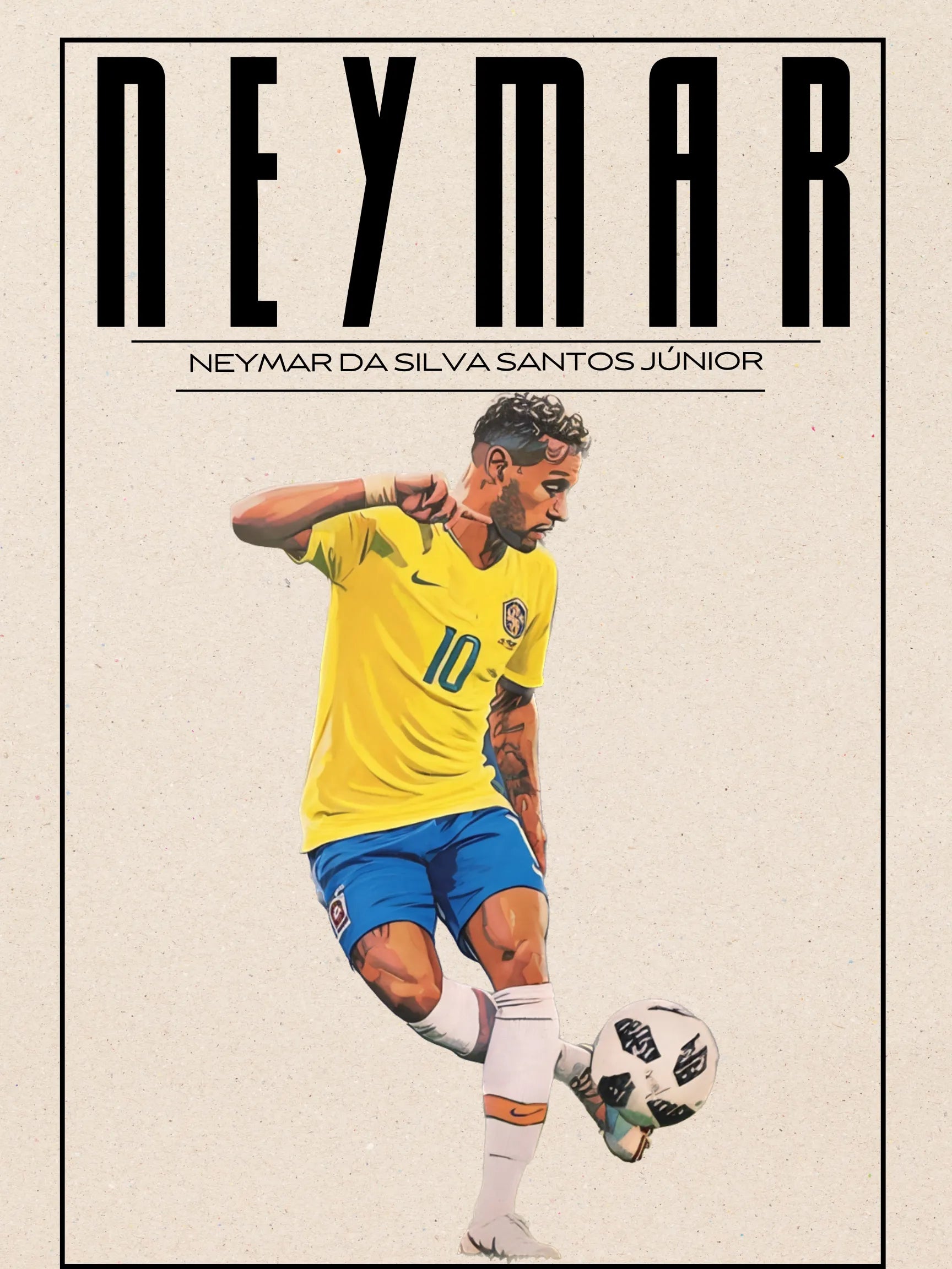 NEYMAR JR, FC BARCELONA, BRAZIL, FOOTBALL, SPORT POSTER HQ