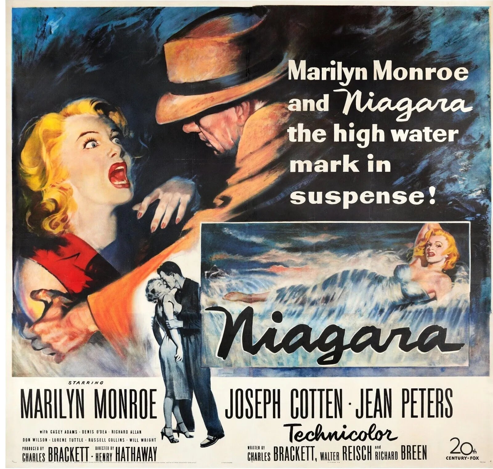 NIAGARA, MARILYN MONROE, HENRY HATHAWAY, 1953, REPRO AFFICHE CINEMA VINTAGE, HQ