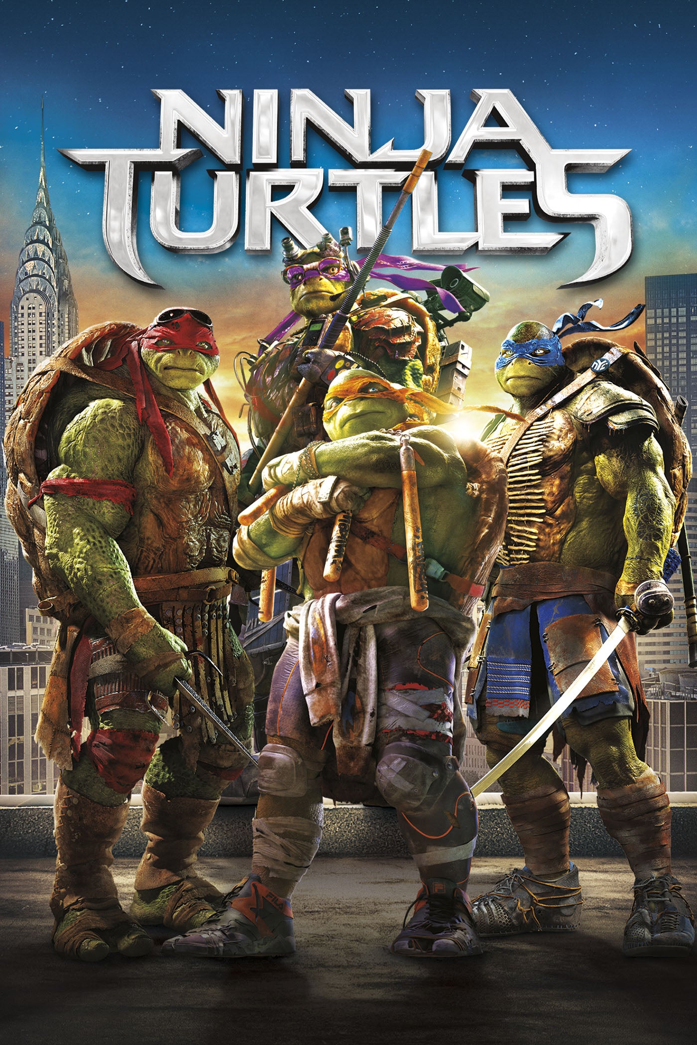 NINJA TURTLES, ENSEMBLE, 2014, POSTER HUB STUDIO RÉTRO, HQ