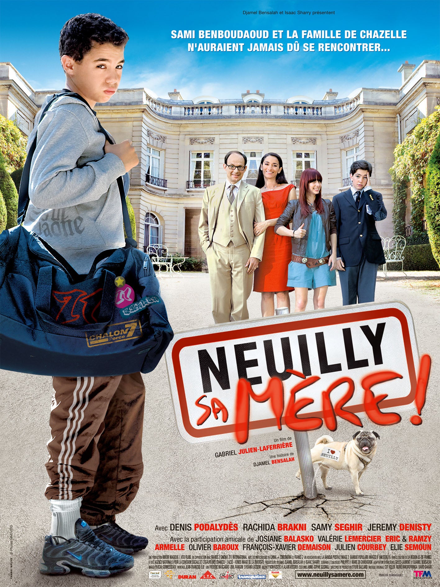 NEUILLY SA MÈRE ! – FILM DE GABRIEL JULIEN-LAFERRIÈRE (2009) – SAMY SEGHIR – DENIS PODALYDÈS - REPRODUCTION – POSTER HUB STUDIO – HQ