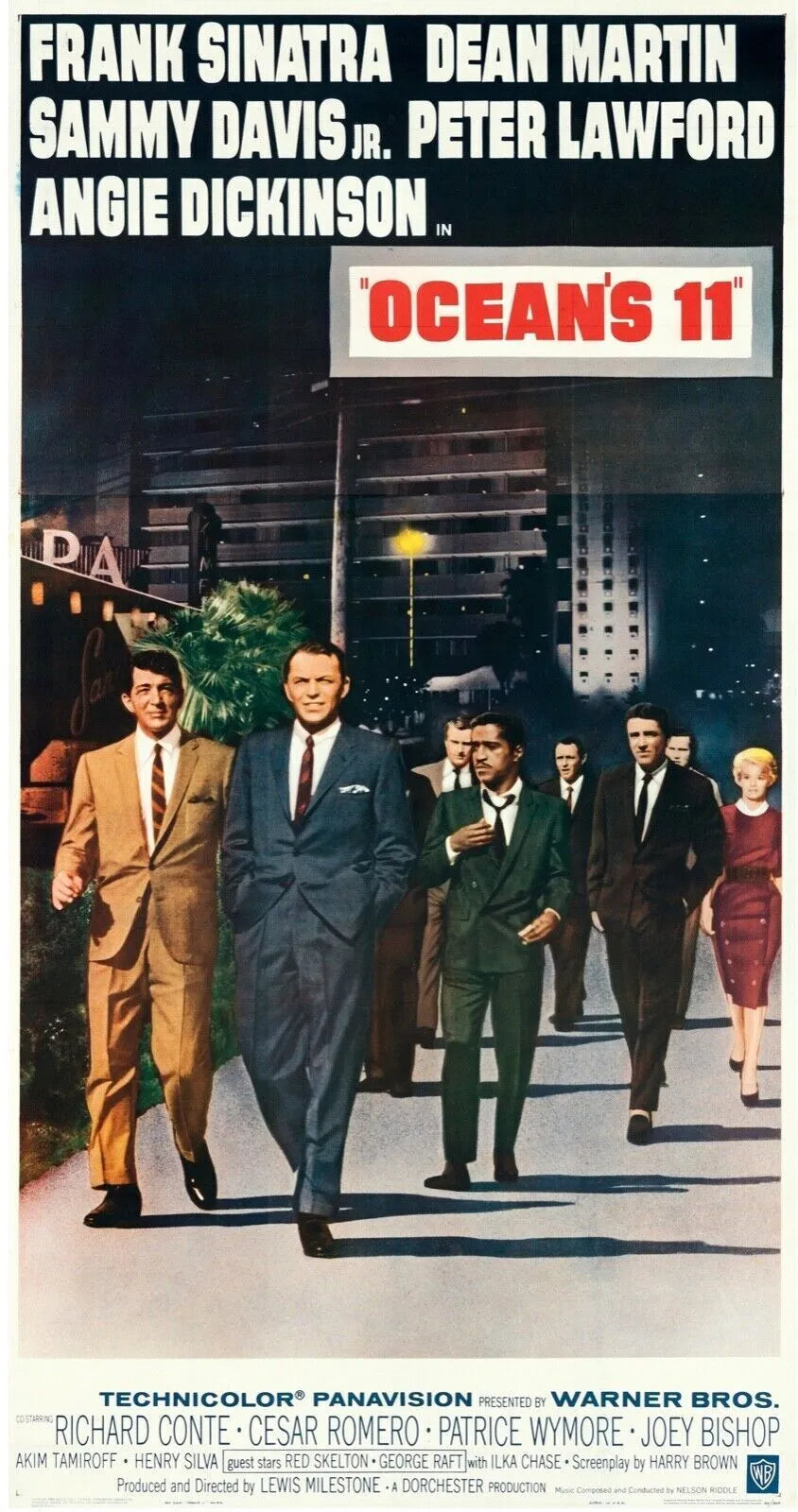 OCEAN'S 11, FRANK SINATRA, 1960, REPRO AFFICHE CINEMA VINTAGE HQ
