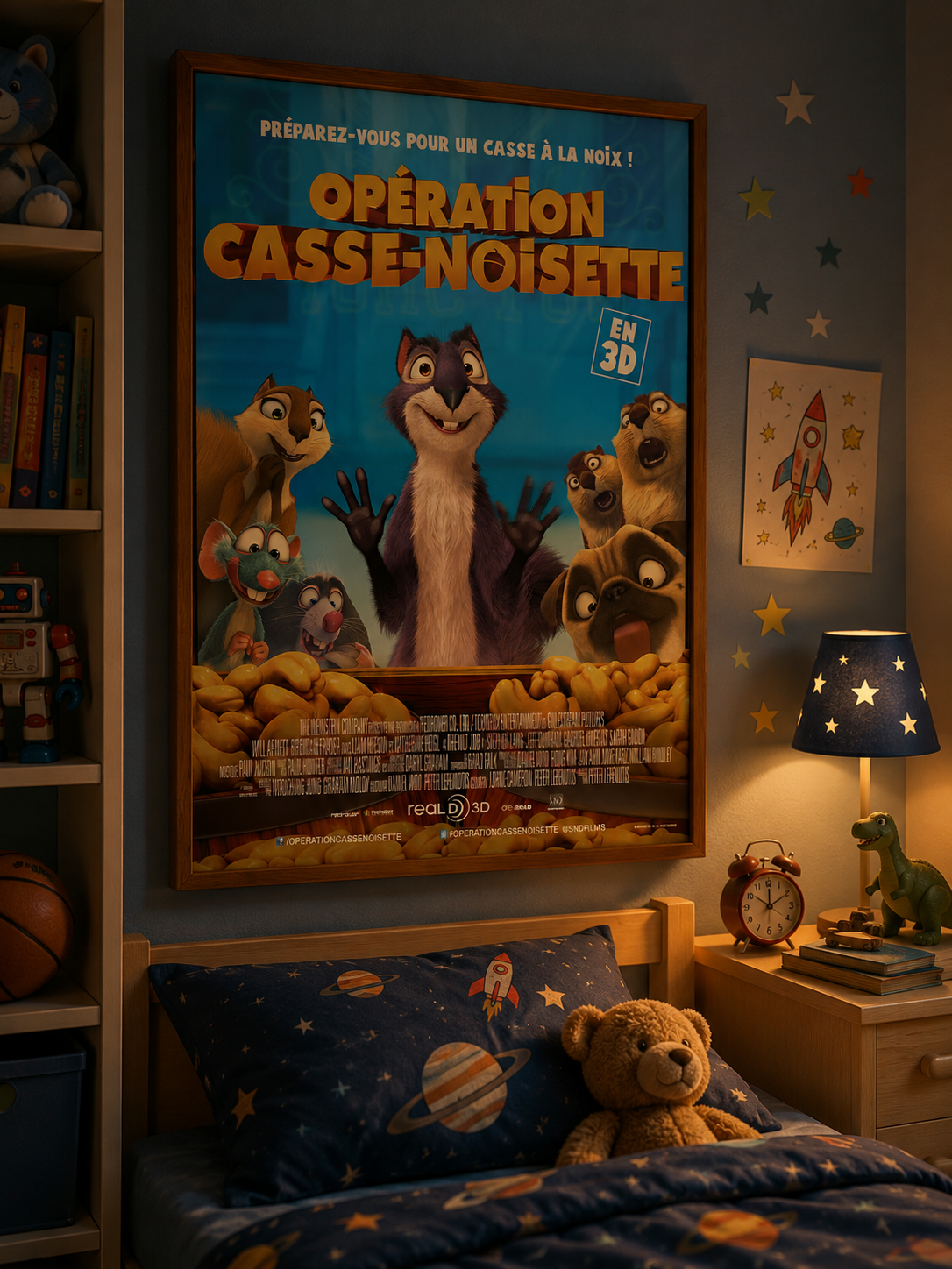 OPÉRATION CASSE-NOISETTE – FILM DE PETER LEPENIOTIS (2014) – WILL ARNETT – BRENDAN FRASER – REPRODUCTION – POSTER HUB STUDIO – HQ