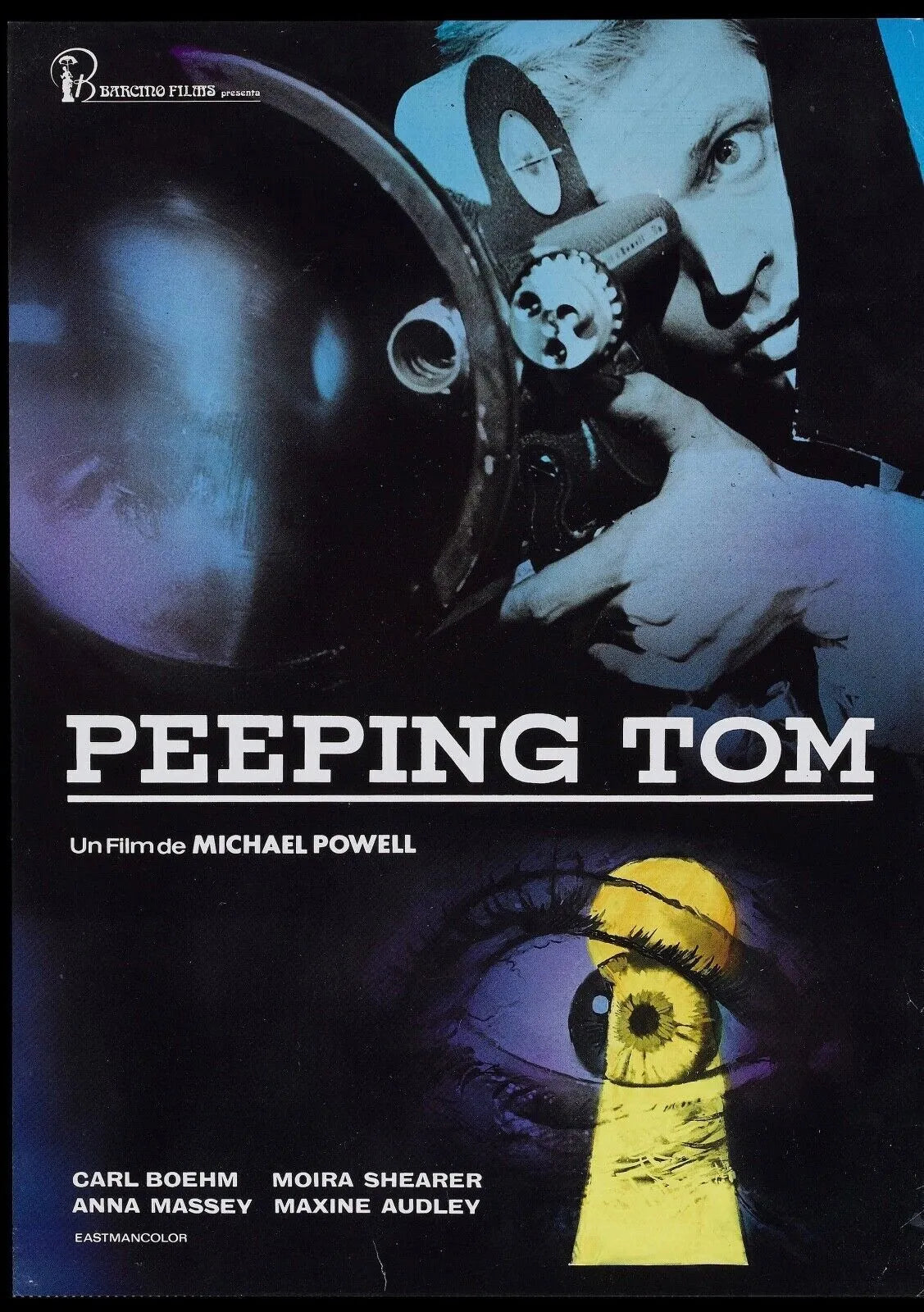 PEEPING TOM, MICHAEL POWELL, 1960, REPRO AFFICHE CINEMA VINTAGE, HQ