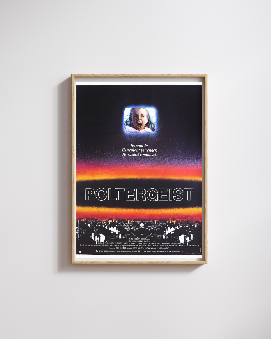POLTERGEIST, CRAIG T. NELSON, 1982, Póster de cine réplica, HQ