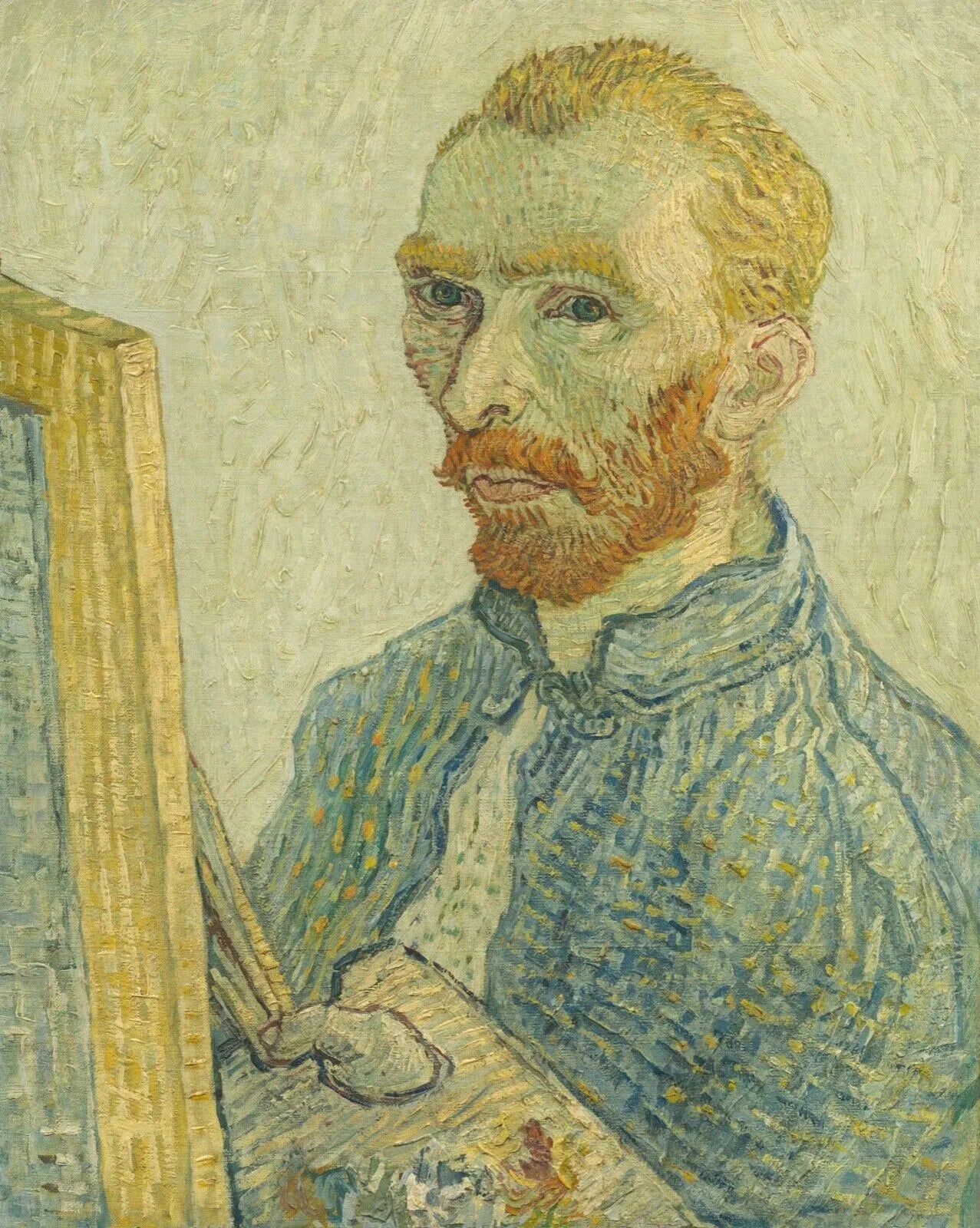 PORTRAIT DE VINCENT VAN GOGH, Repro tableau peinture, ART, HQ.