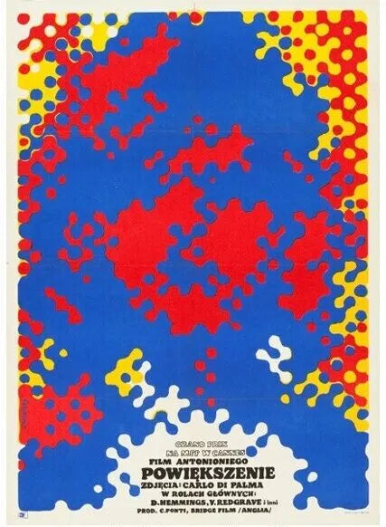 POWIEKSZENIE, BLOW-UP, MICHELANGELO ANTONIONI, 1966 Repro affiche de cinema, VINTAGE, HQ