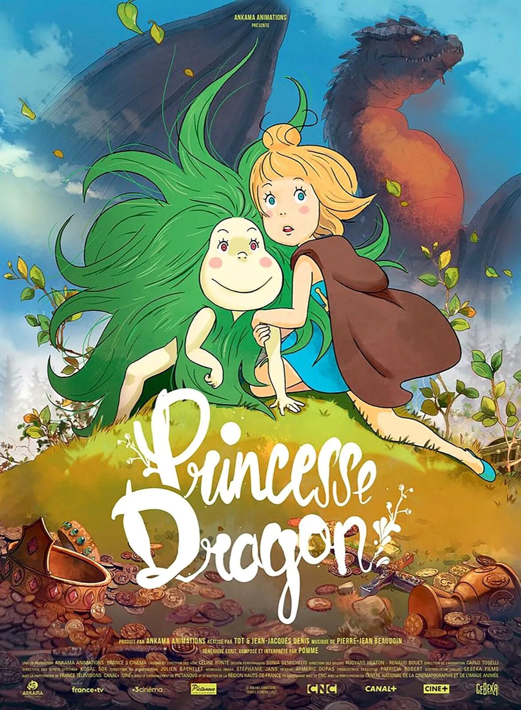 PRINCESSE DRAGON, JEAN-JACQUES DENIS, 20121, REPRO AFFICHE CINEMA VINTAGE, HQ