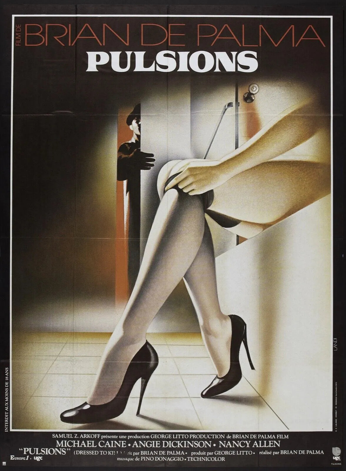 PULSION, BRIAN DE PALMA, 1984, REPRO AFFICHE CINEMA VINTAGE, HQ