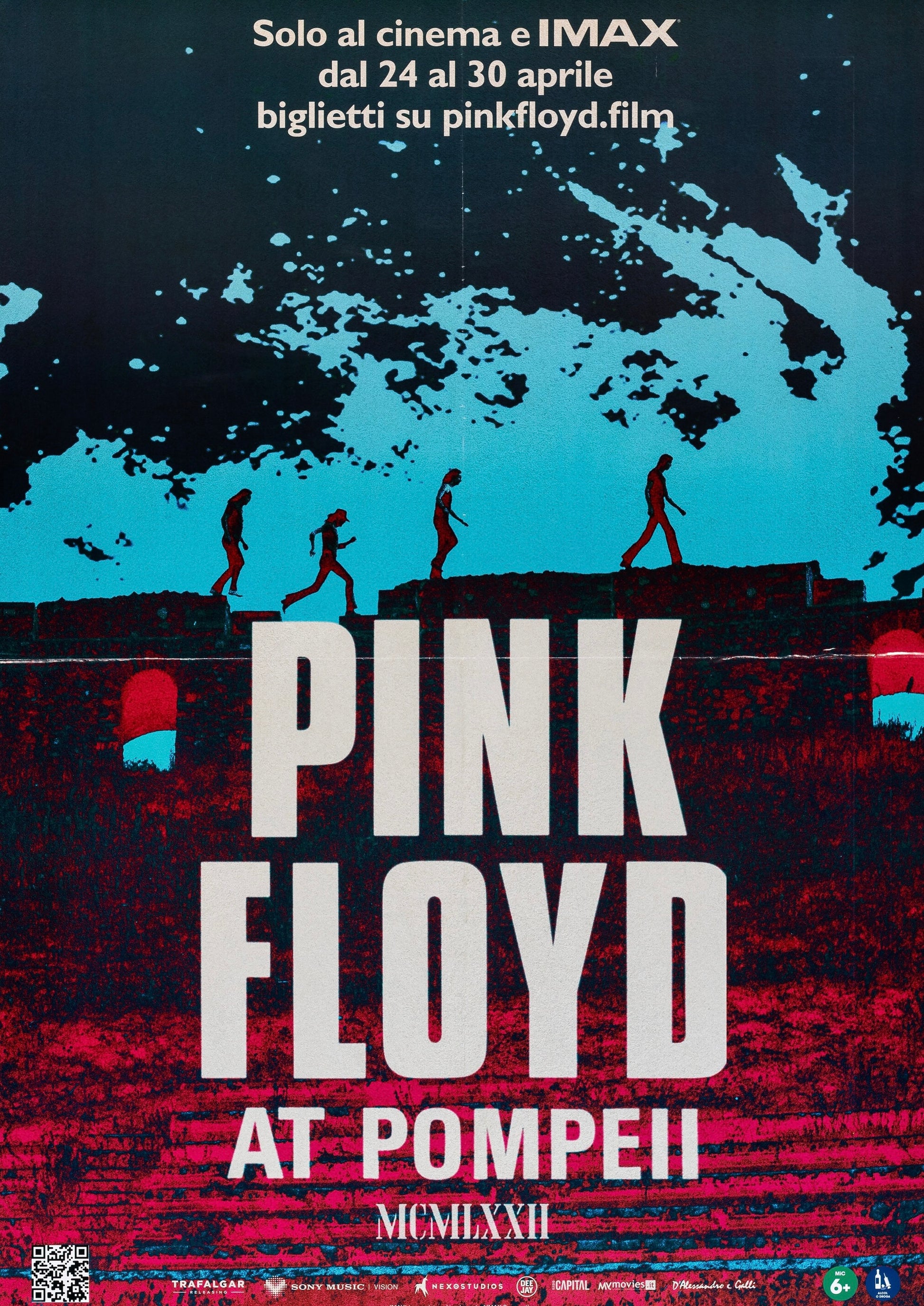 PINK FLOYD AT POMPEII – MCMLXXII – CULT CONCERT FILM – MUSIC POSTER – REPRODUCTION – POSTER HUB STUDIO – HQ