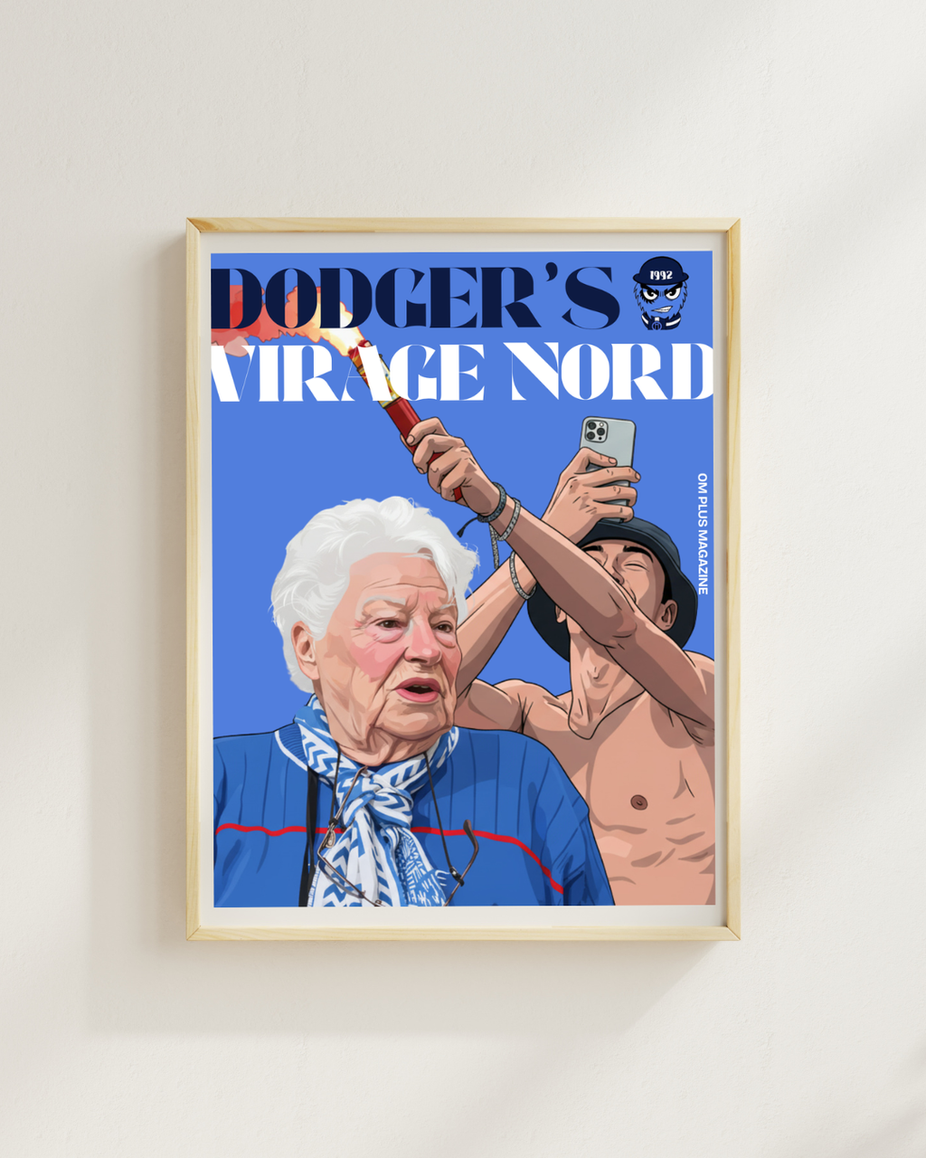 DODGERS VIRAGE NORD POSTER, CLUB OM, FOOTBALL, HQ