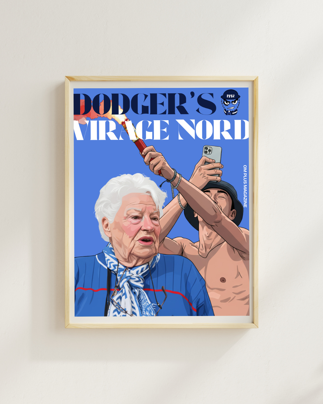 DODGERS VIRAGE NORD POSTER, CLUB OM, FOOTBALL, HQ